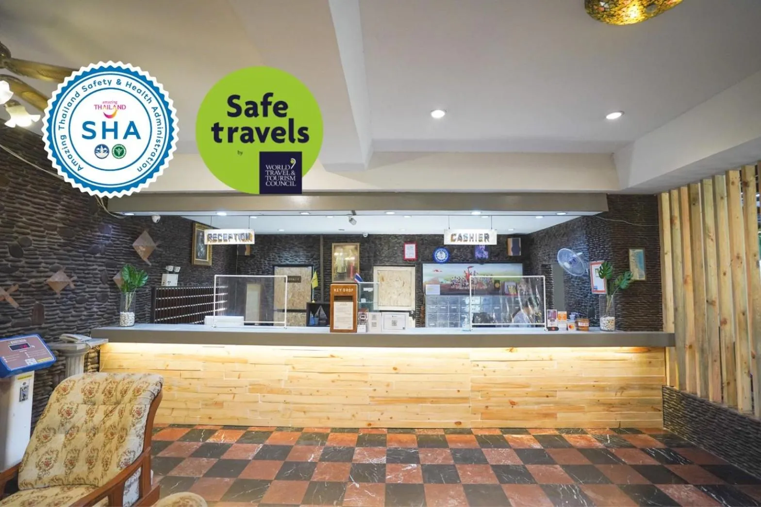 Lobby or reception in Basaya Beach Hotel & Resort