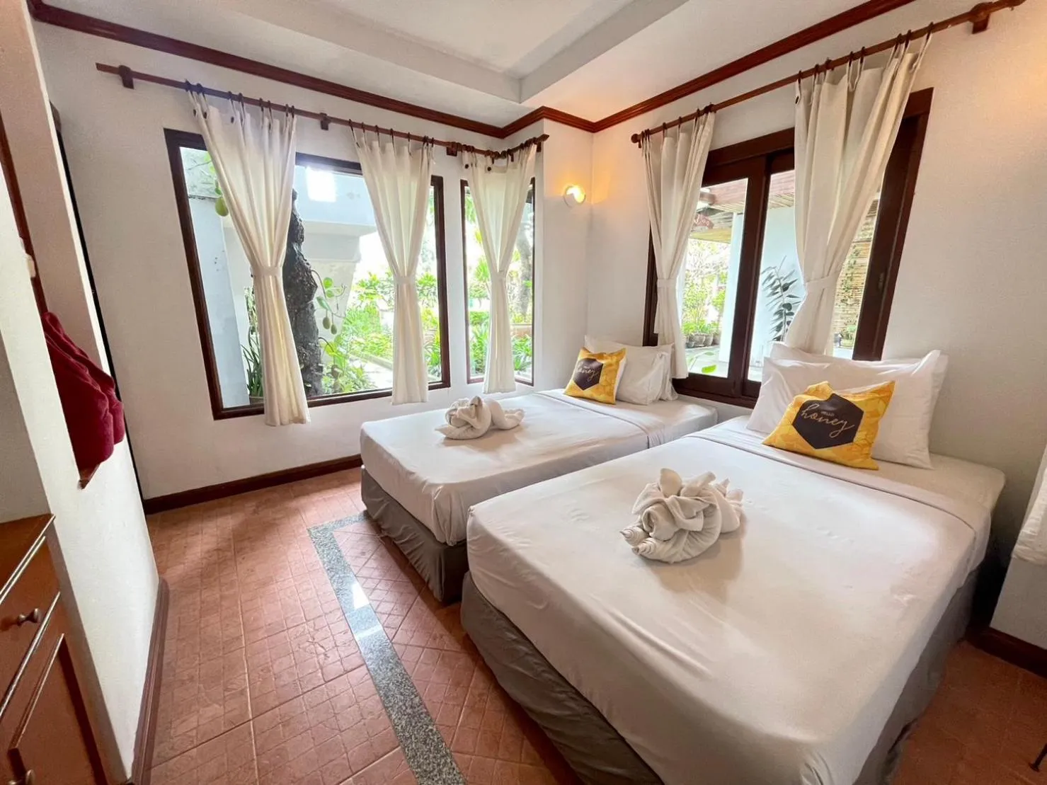Bedroom, Bed in Samui Honey Cottages Beach Resort - SHA Extra Plus