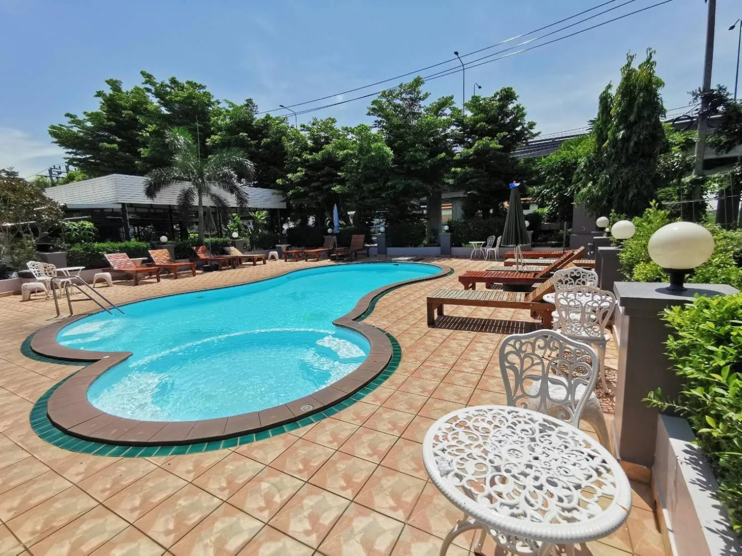 Pool view in The Great Residence Suvarnabhumi Airport