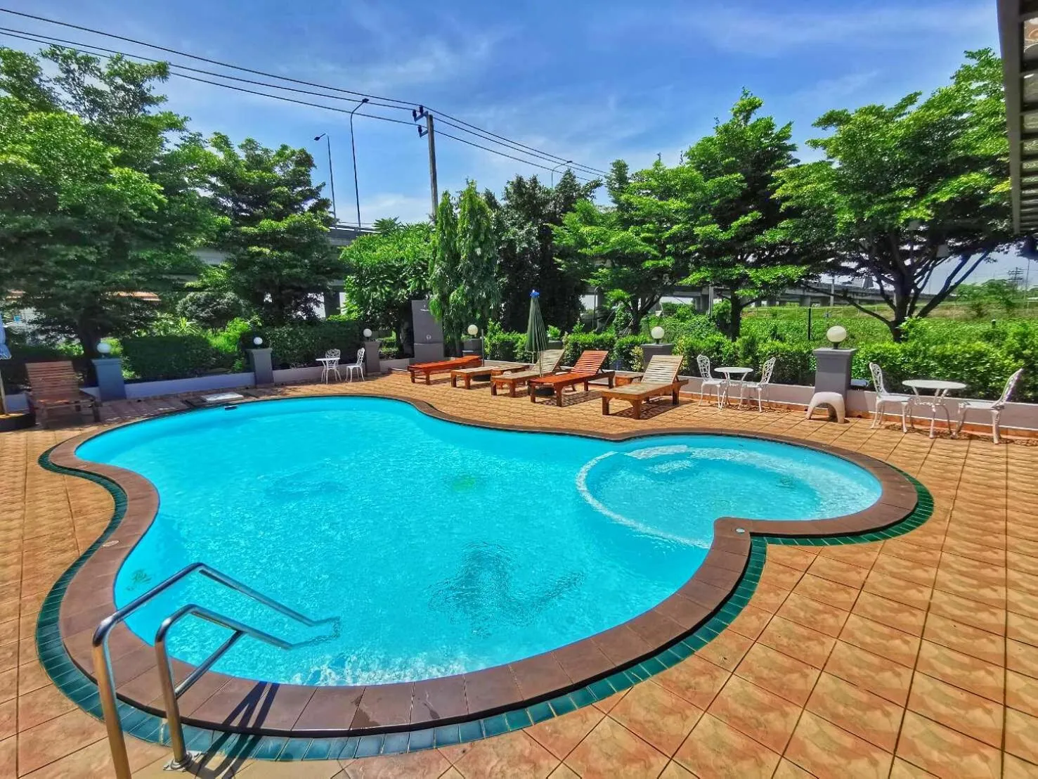 Pool view in The Great Residence Suvarnabhumi Airport