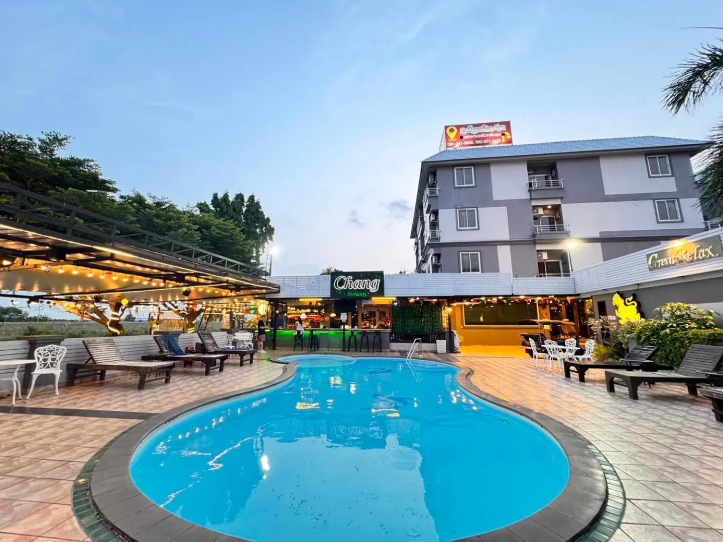 Swimming pool in The Great Residence Suvarnabhumi Airport