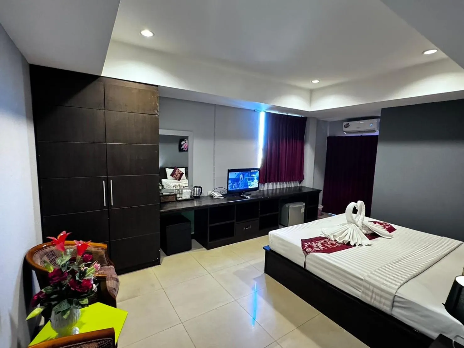 Bedroom, Bed in The Great Residence Suvarnabhumi Airport