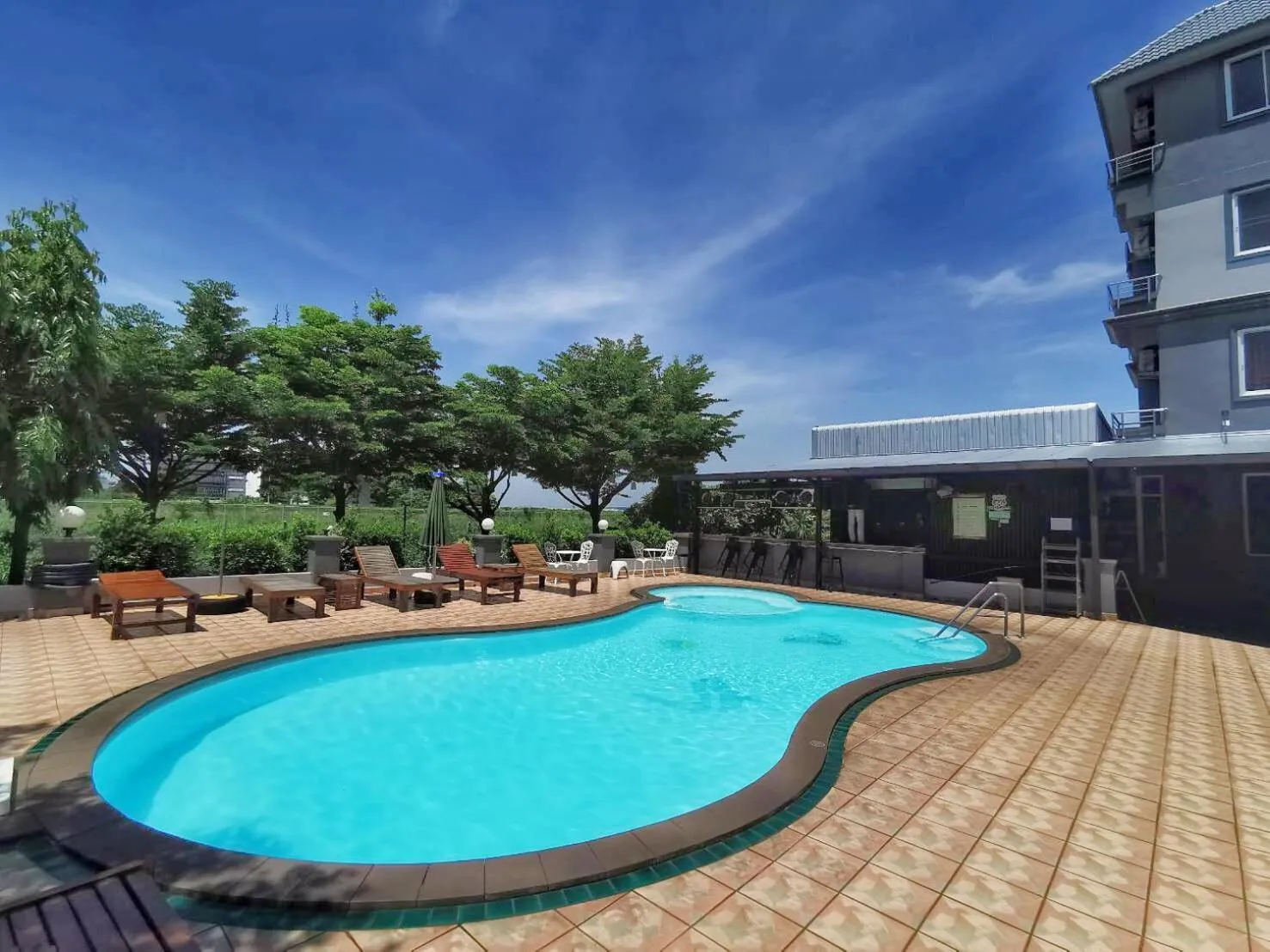 Pool view in The Great Residence Suvarnabhumi Airport