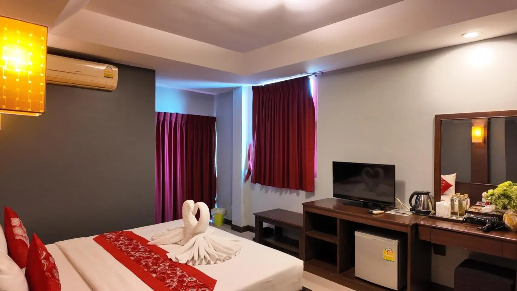 Bedroom, Bed in The Great Residence Suvarnabhumi Airport