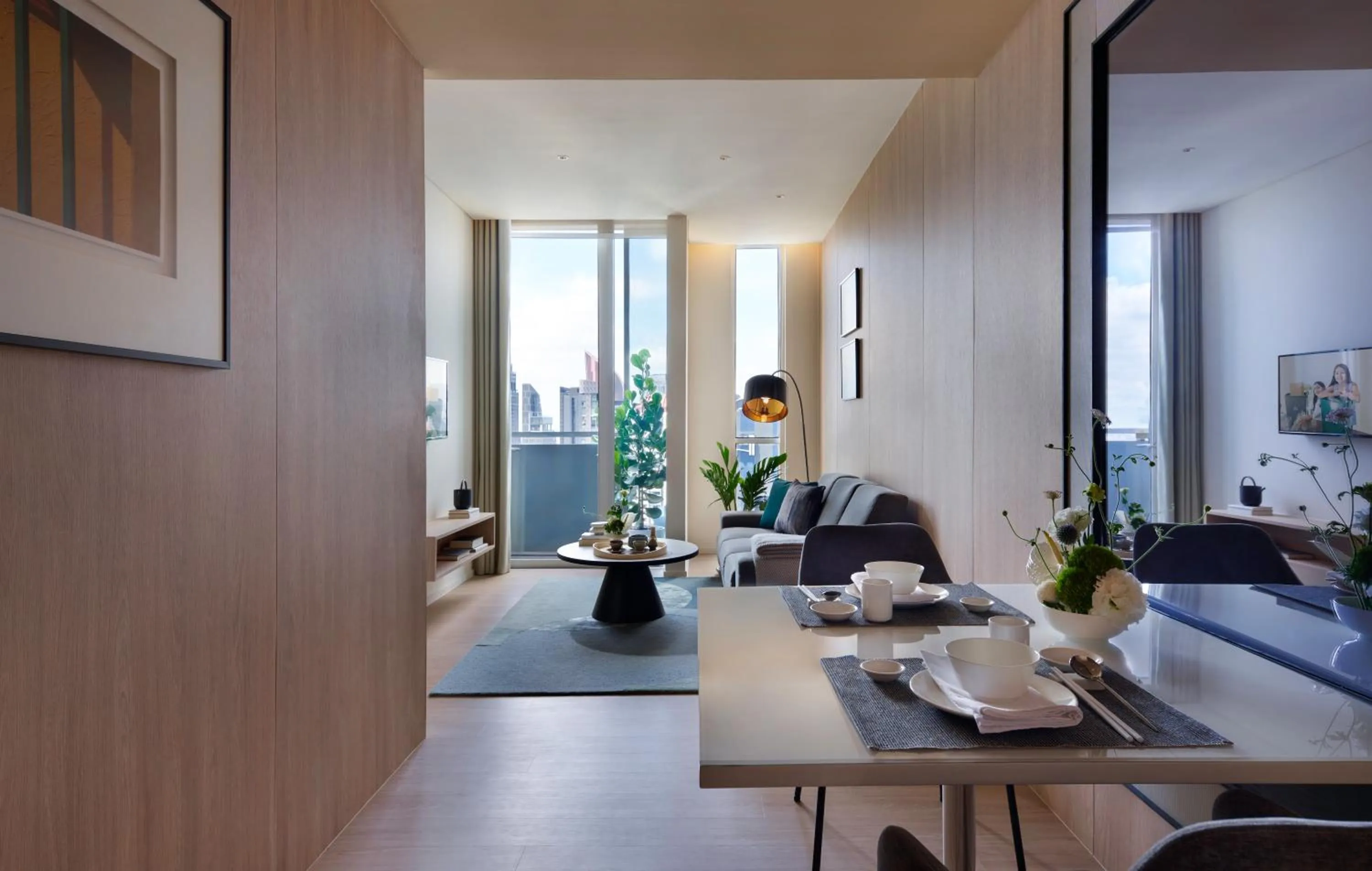 Living room in Somerset Sukhumvit Thonglor Bangkok