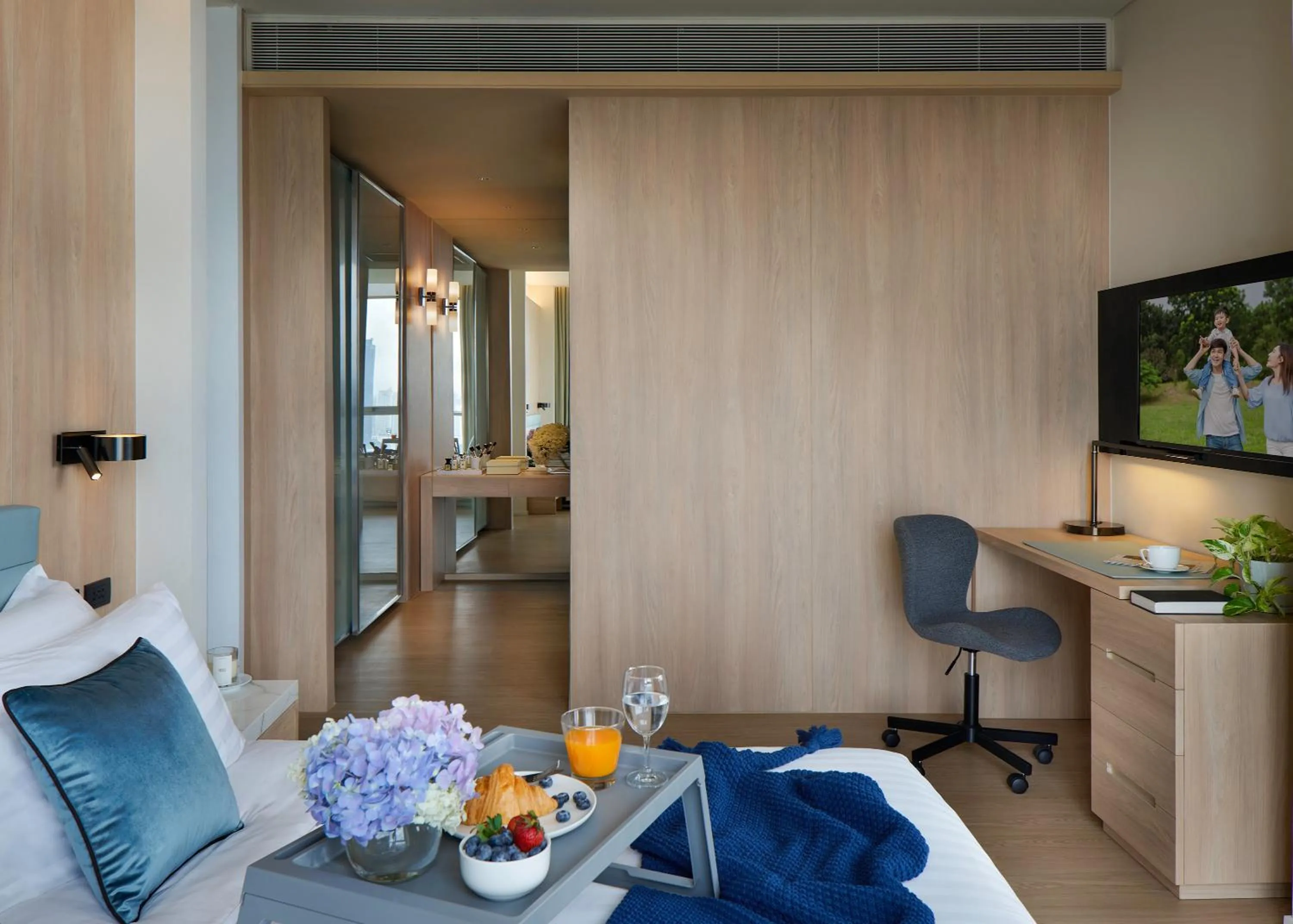 Bedroom in Somerset Sukhumvit Thonglor Bangkok