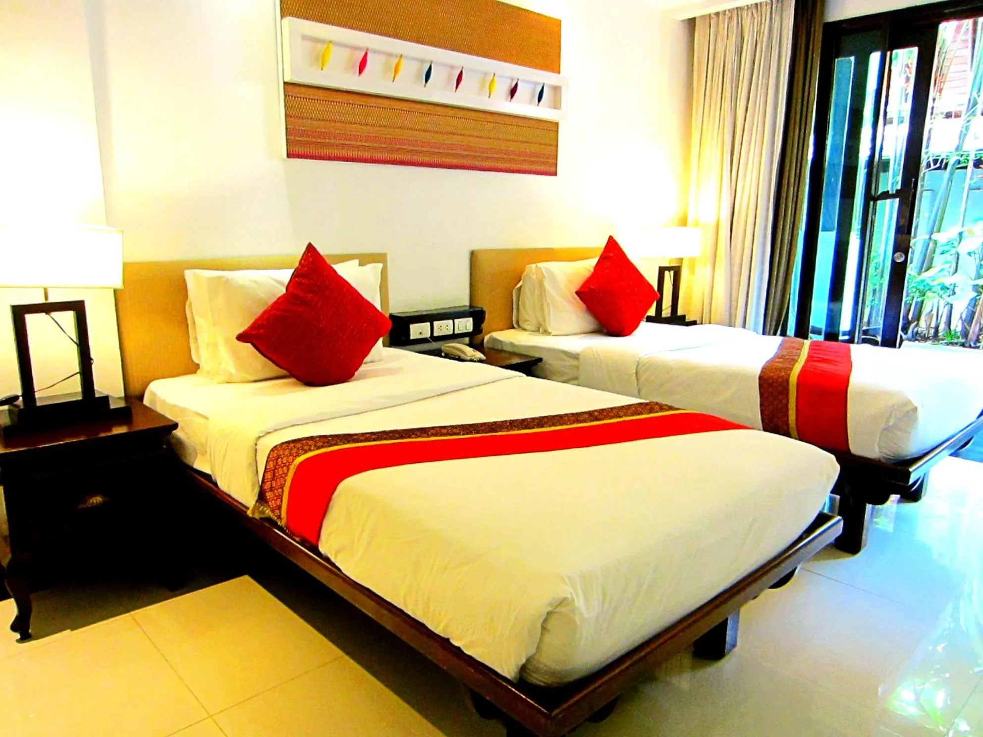 Bed in Yantarasri Resort