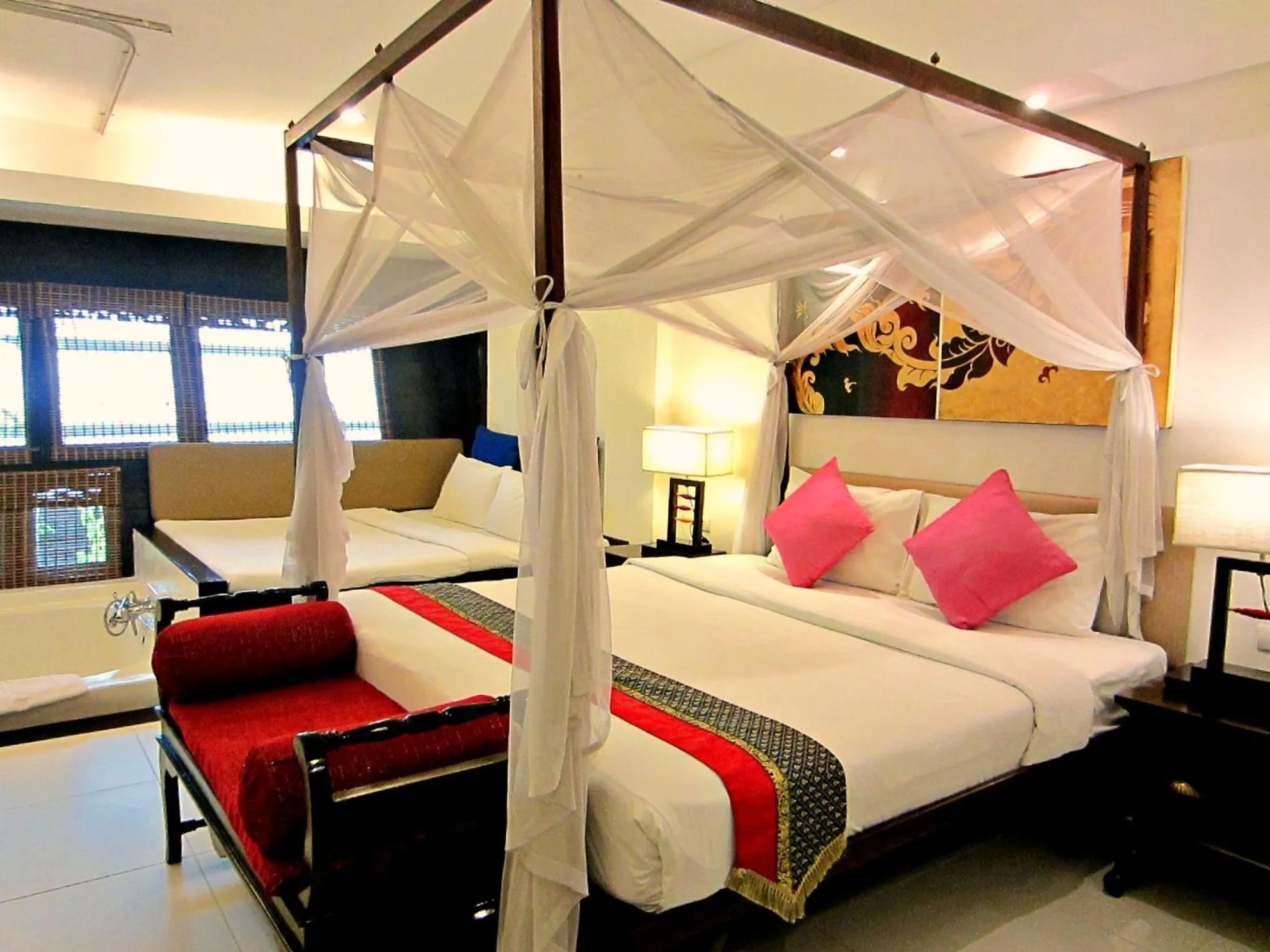Bed in Yantarasri Resort