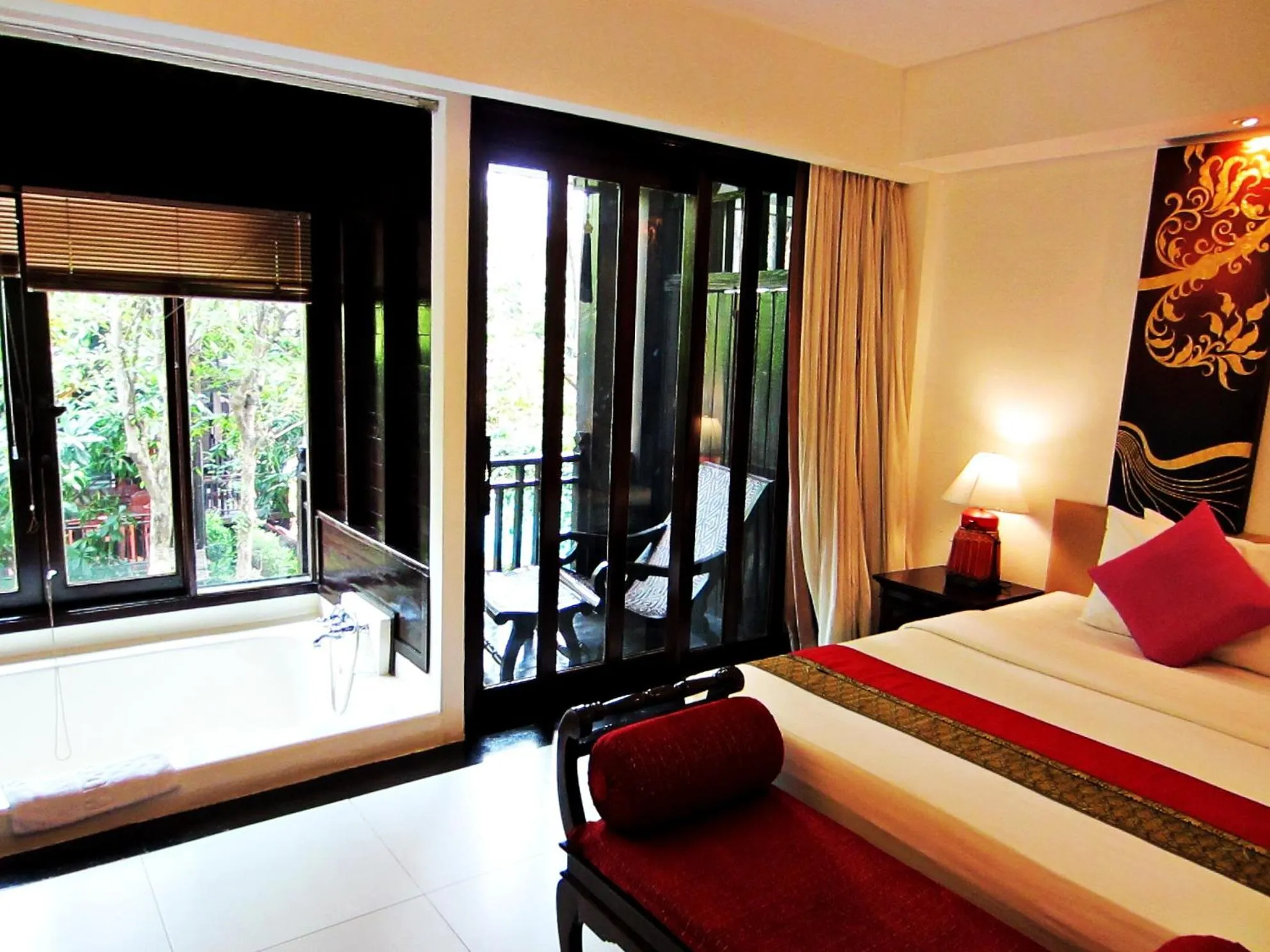 Bed in Yantarasri Resort