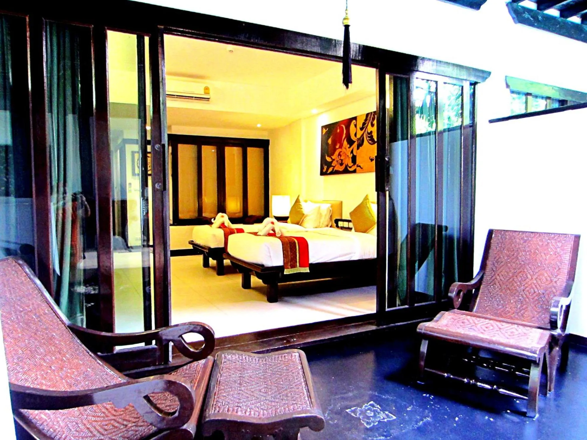 Bed in Yantarasri Resort