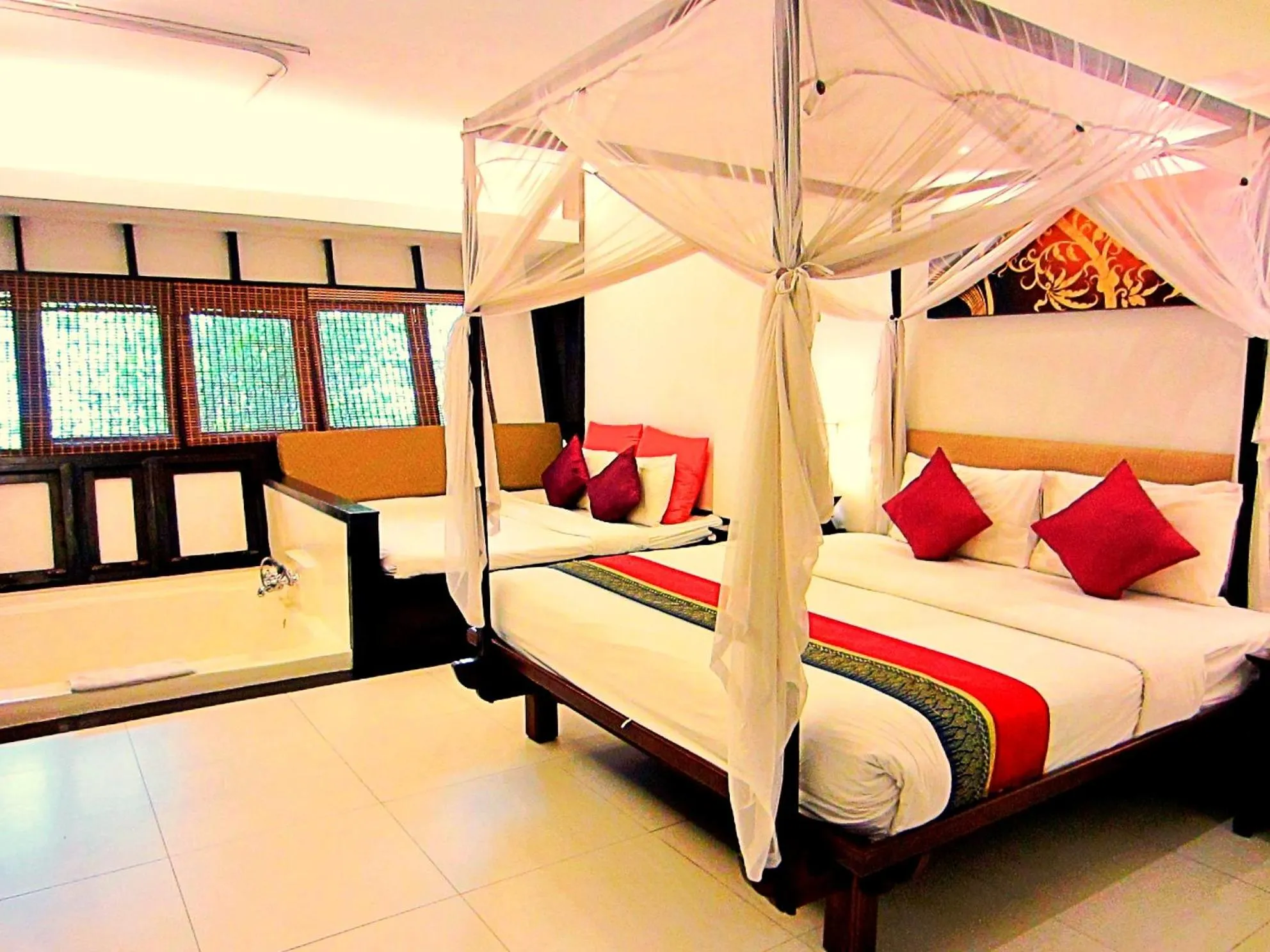 Bed in Yantarasri Resort