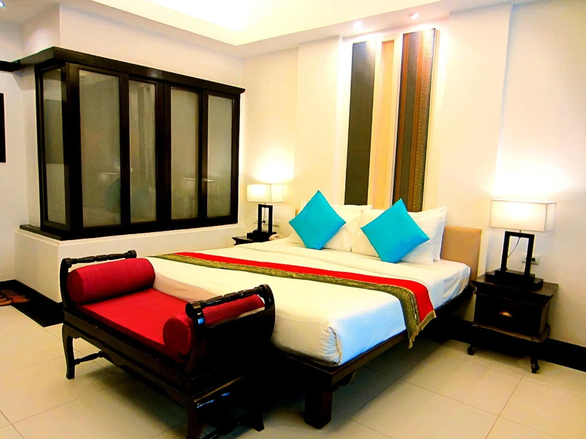 Bed in Yantarasri Resort