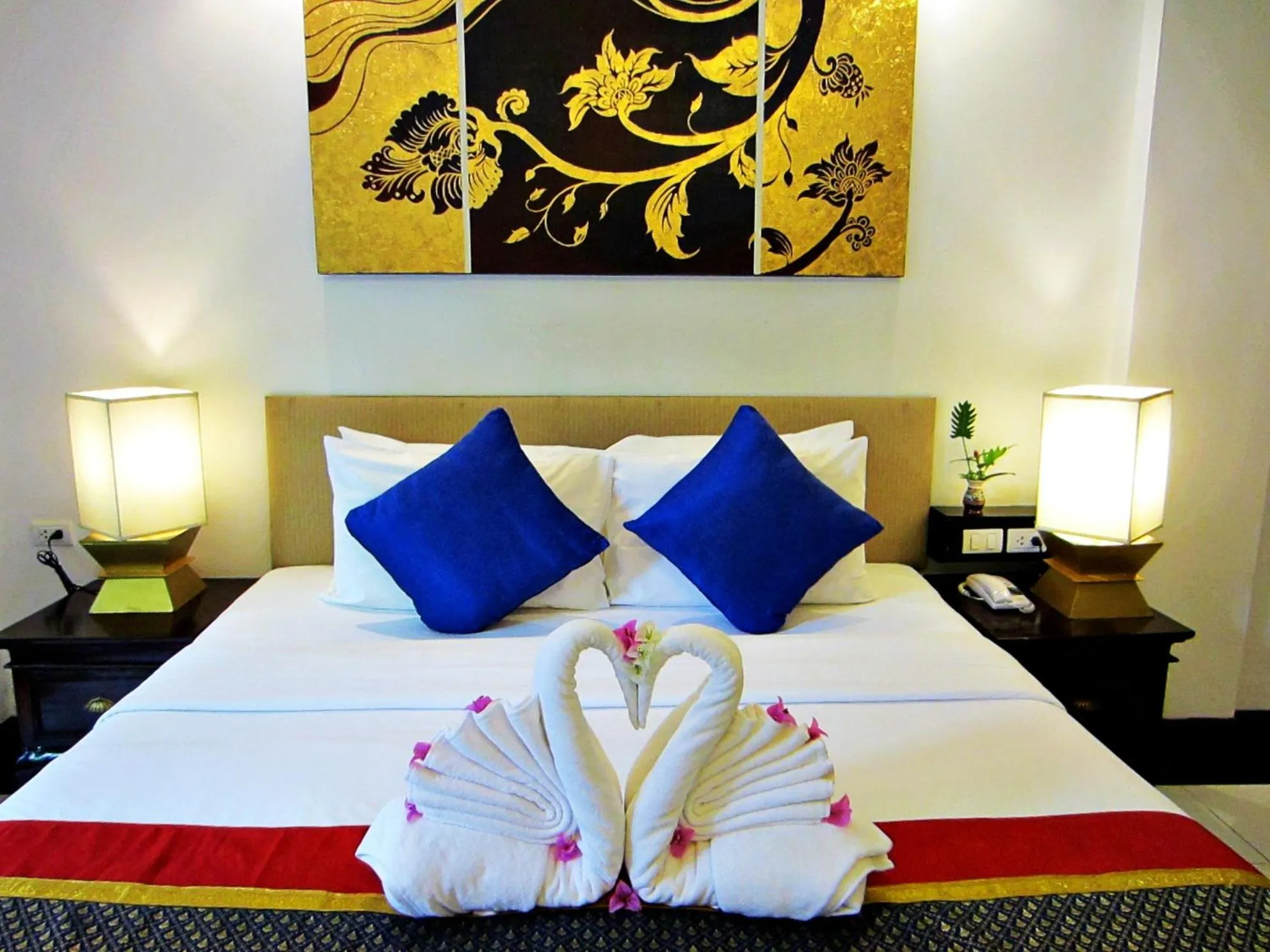 Bed in Yantarasri Resort