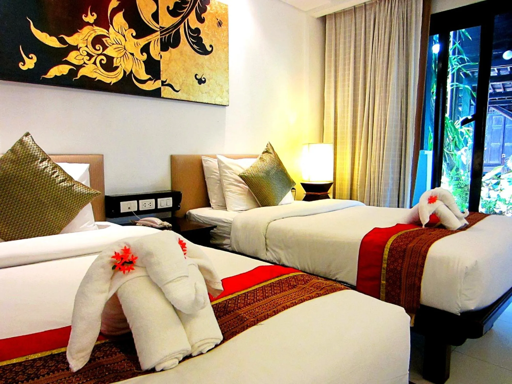 Bed in Yantarasri Resort