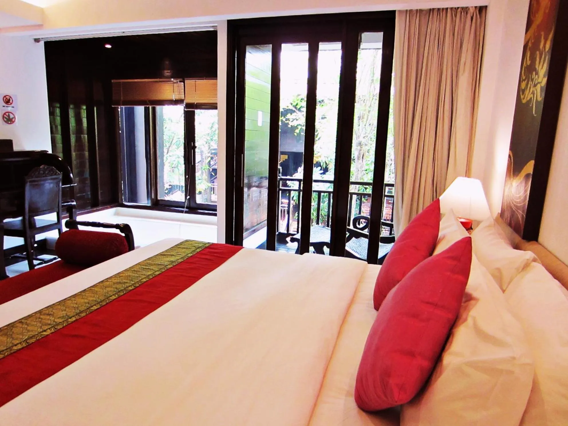 Bed in Yantarasri Resort