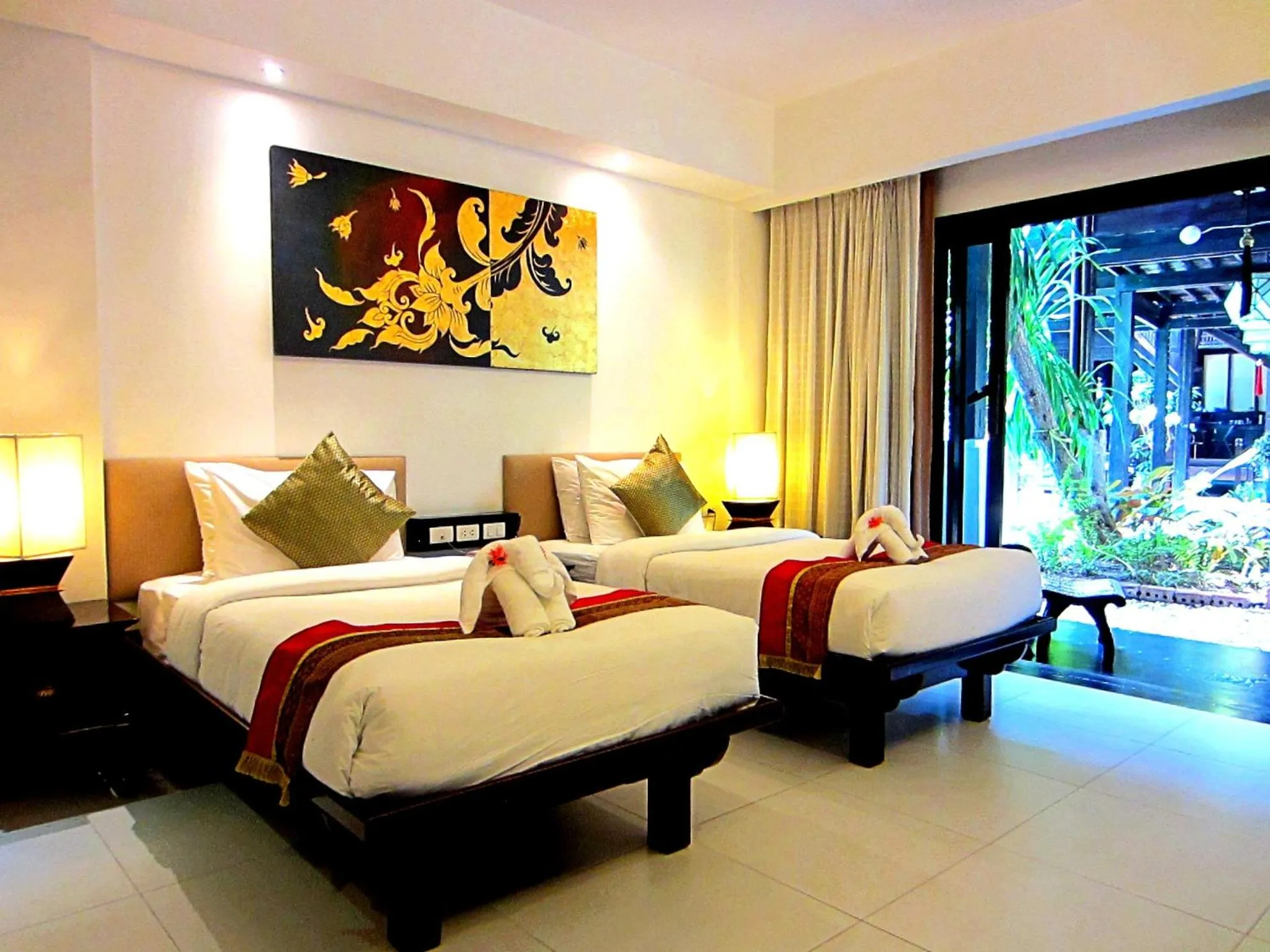 Bed in Yantarasri Resort