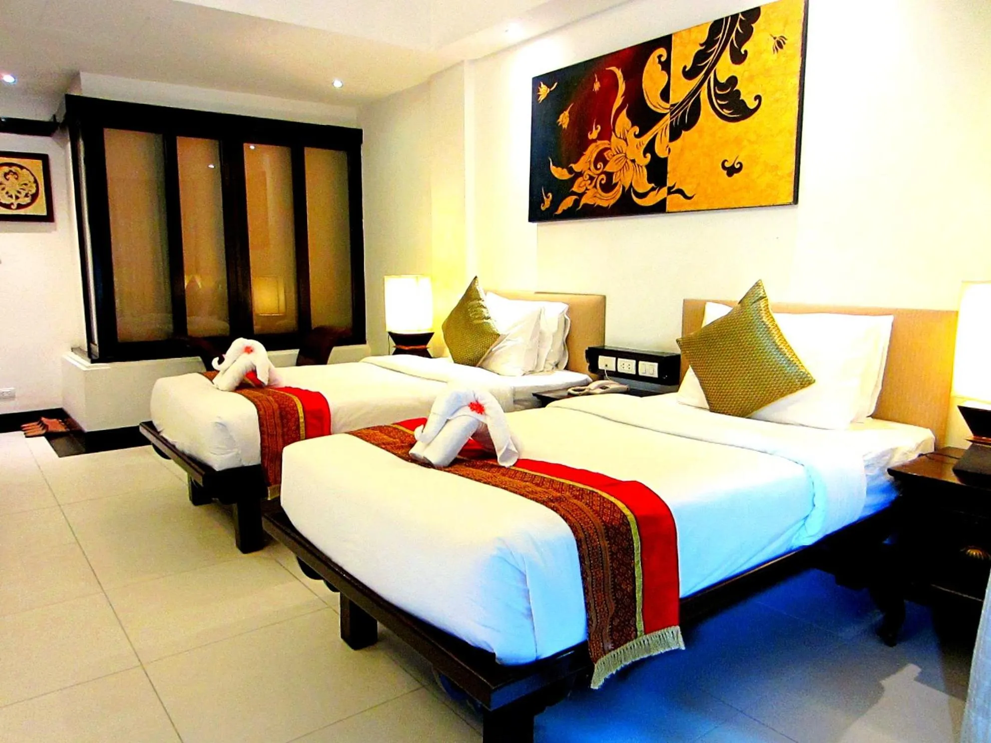 Bed in Yantarasri Resort