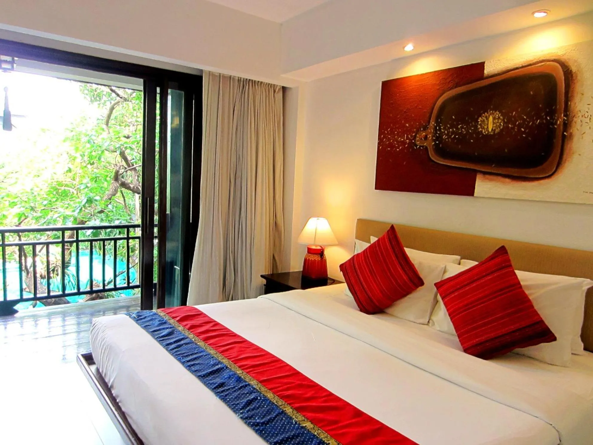 Bed in Yantarasri Resort