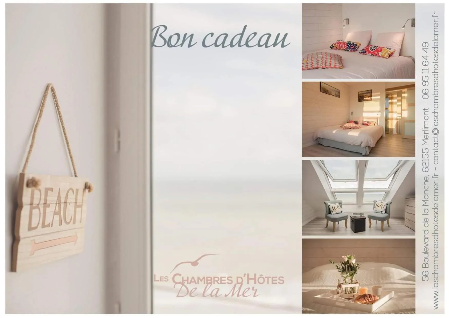 Property logo or sign, Bed in Les Chambres d'Hôtes de la Mer