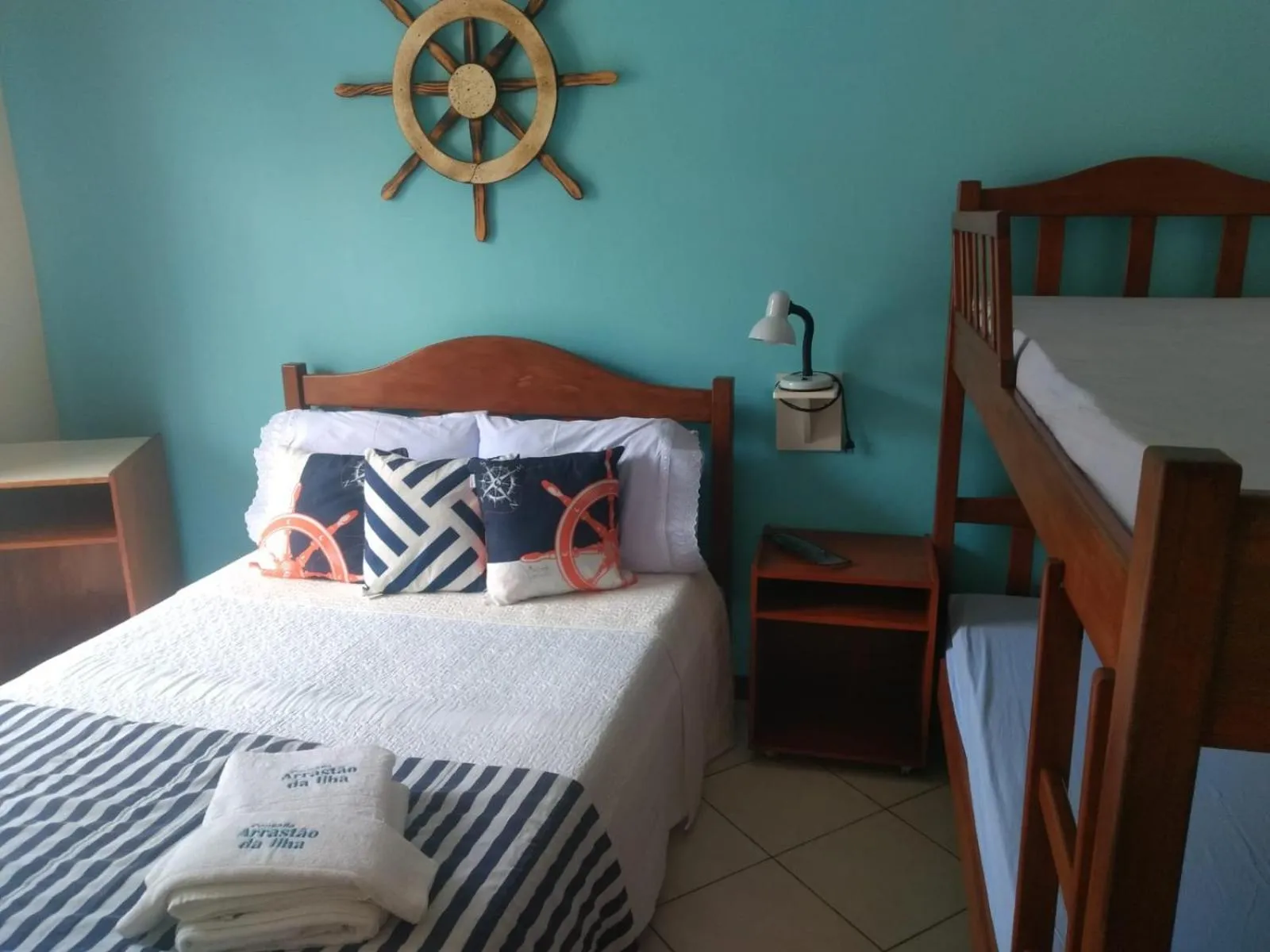 Bed in Pousada Arrastão da Ilha