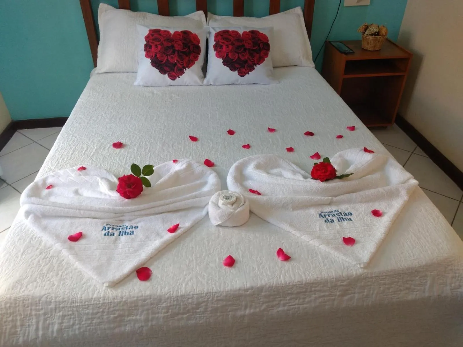 Bed in Pousada Arrastão da Ilha