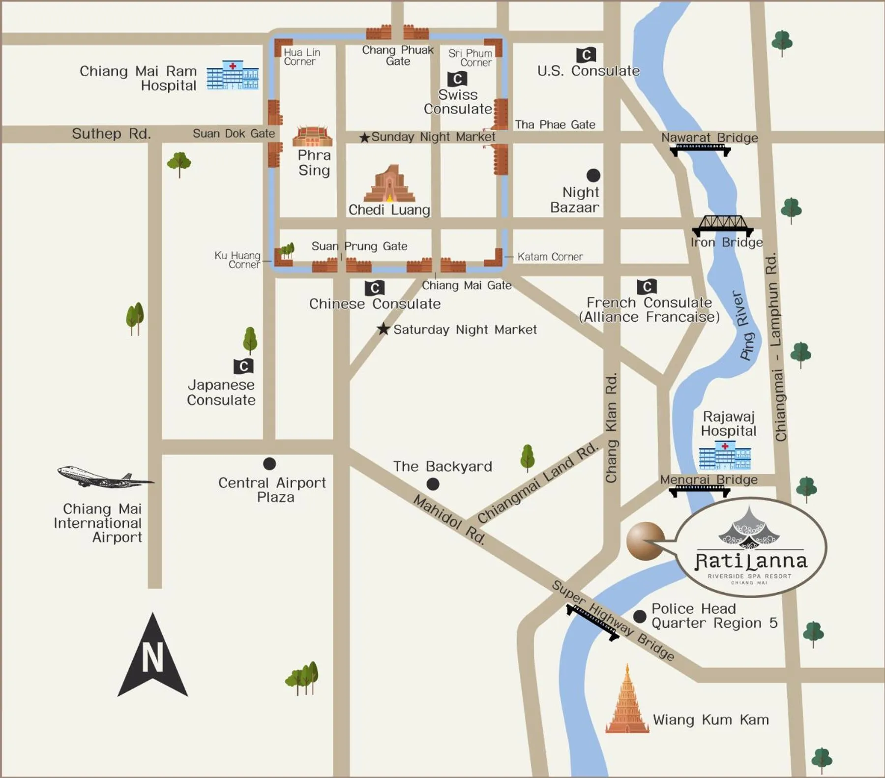 Property building in RatiLanna Riverside Spa Resort