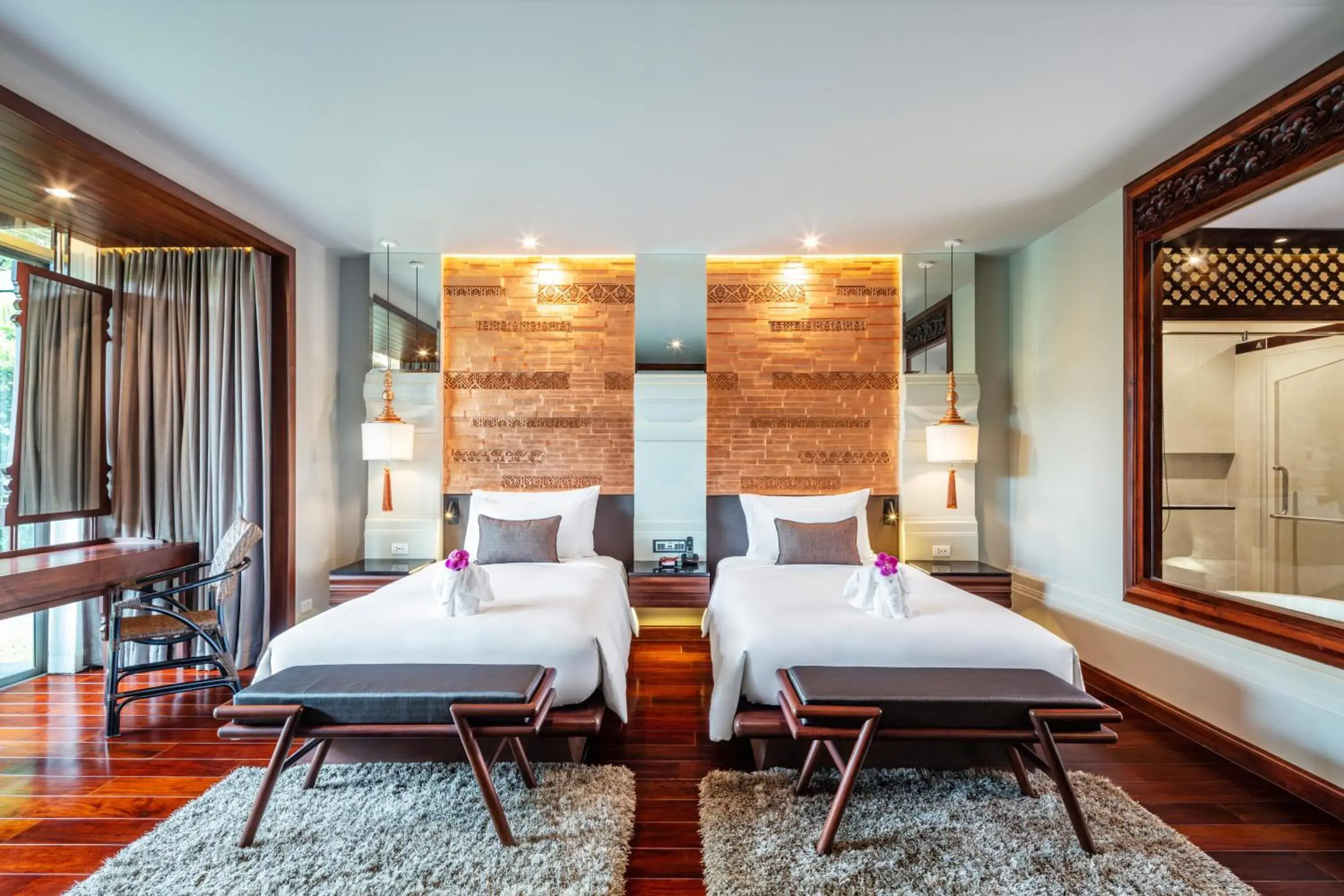 Deluxe Twin Room in RatiLanna Riverside Spa Resort Deluxe Twin Room in RatiLanna Riverside Spa Resort