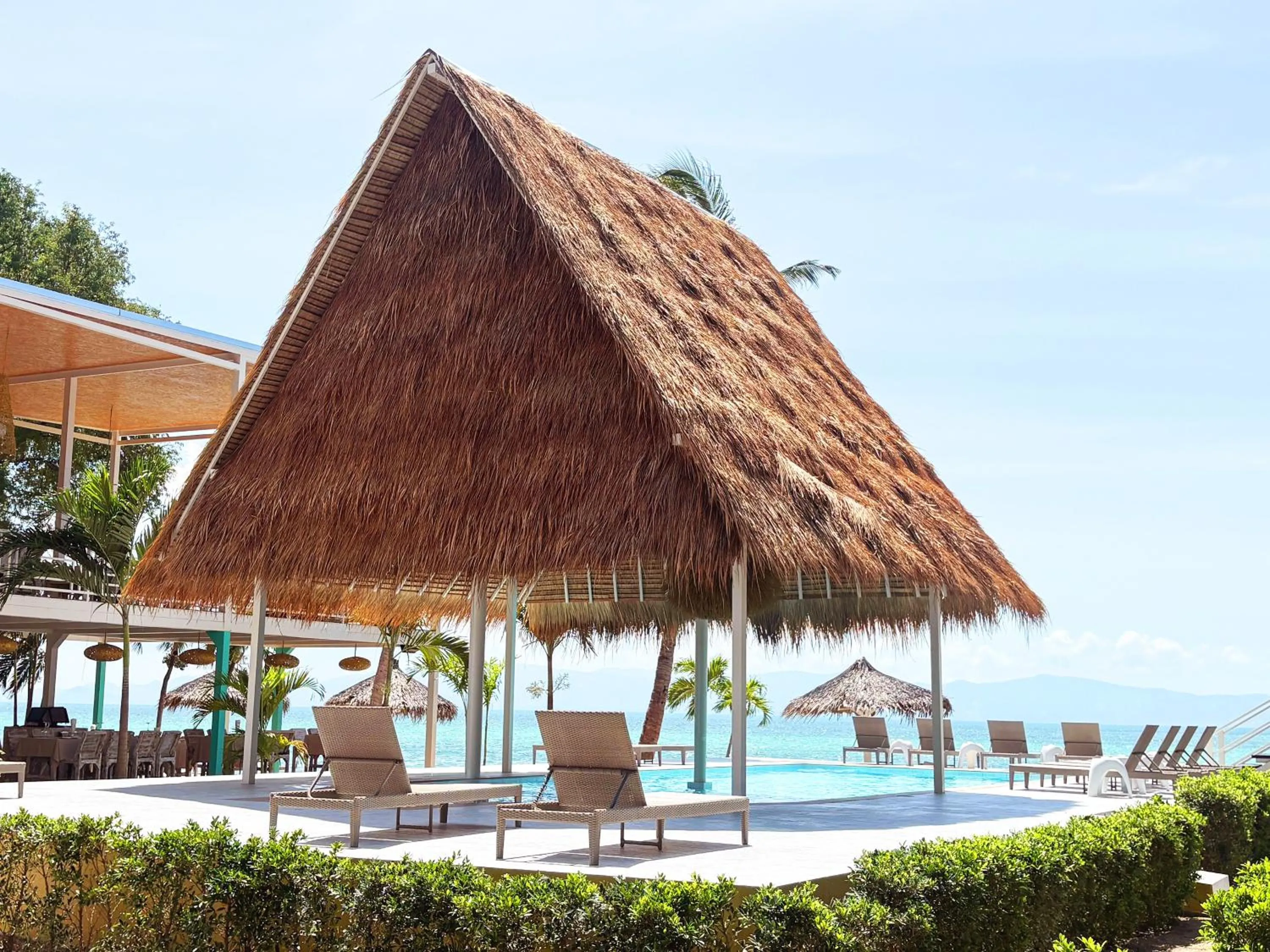 Swimming pool in Milky Bay Resort