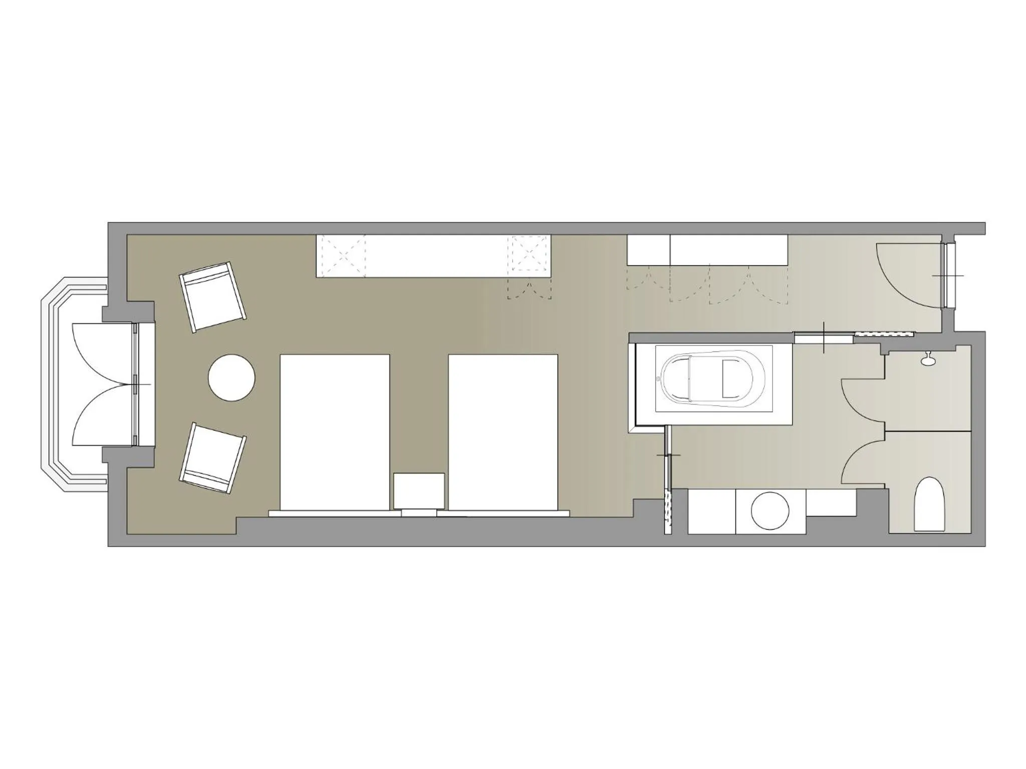 Photo of the whole room in Le Grand Kyu Karuizawa