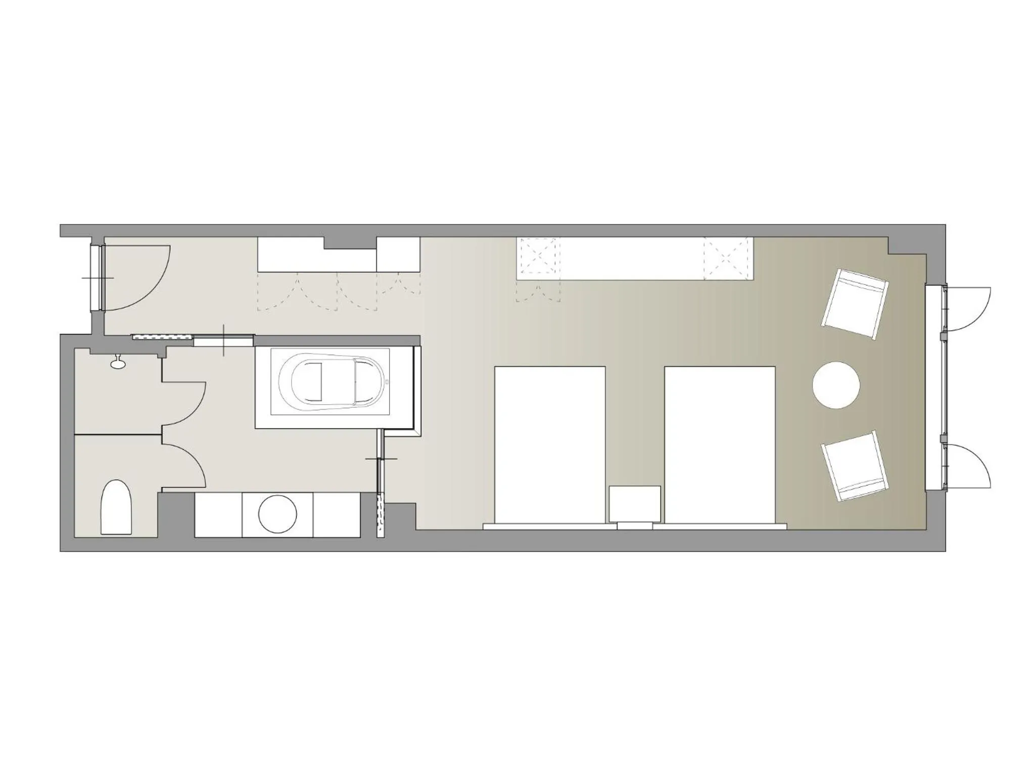 Photo of the whole room in Le Grand Kyu Karuizawa