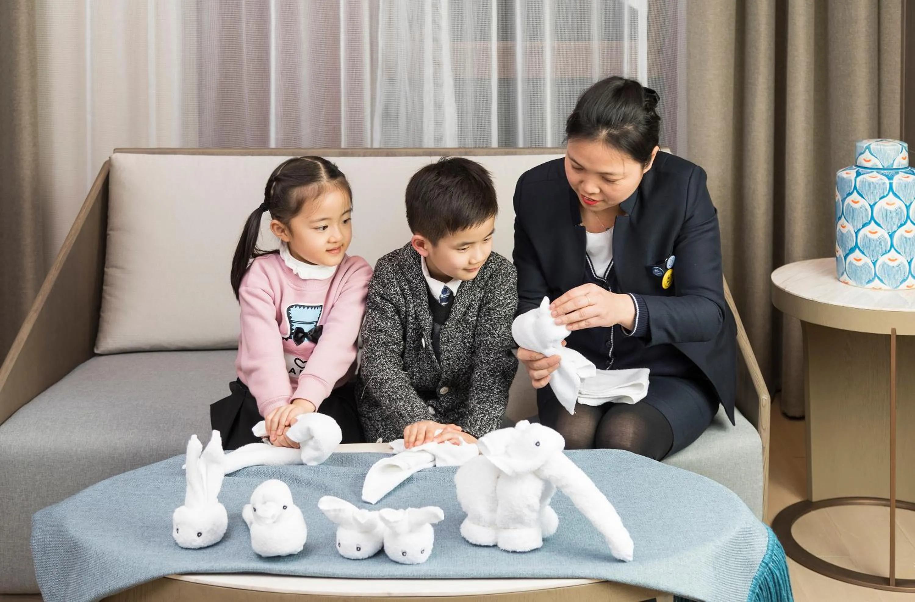 Staff in Novotel Shanghai Clover