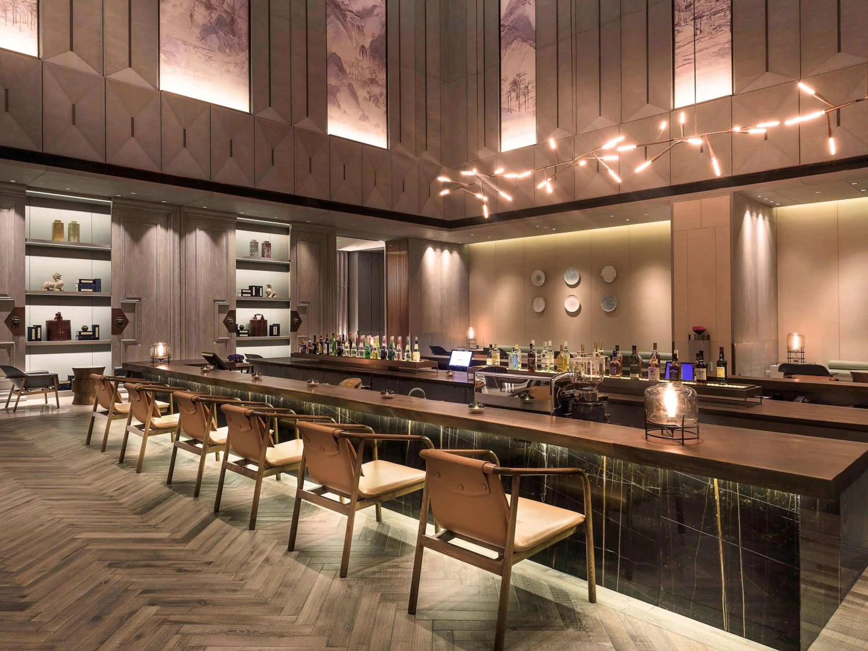 Lounge or bar in Novotel Shanghai Clover