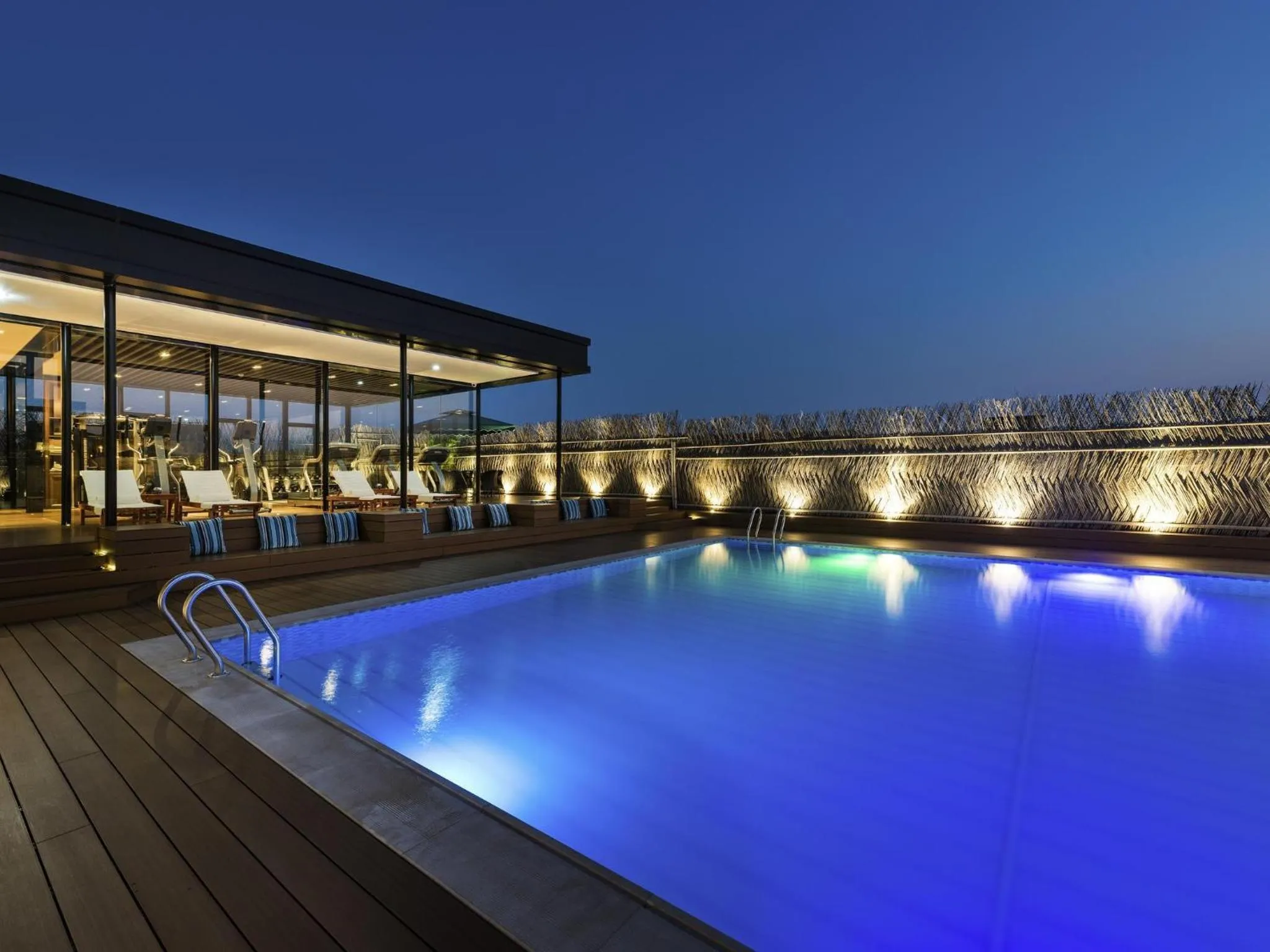 Pool view in Novotel Shanghai Clover