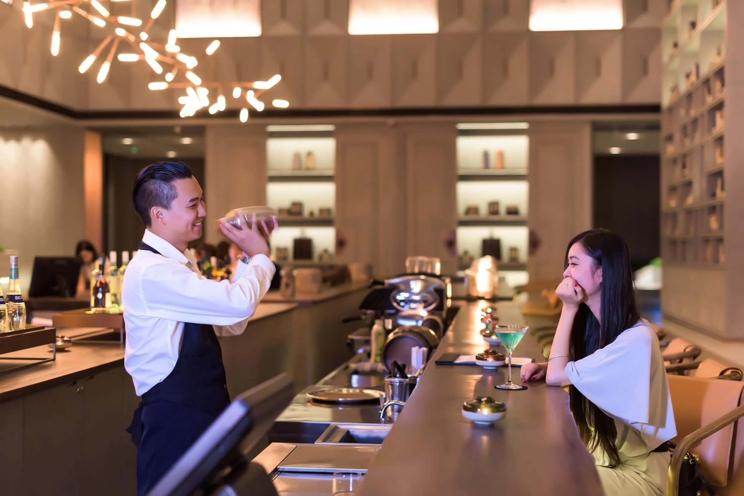 Staff in Novotel Shanghai Clover