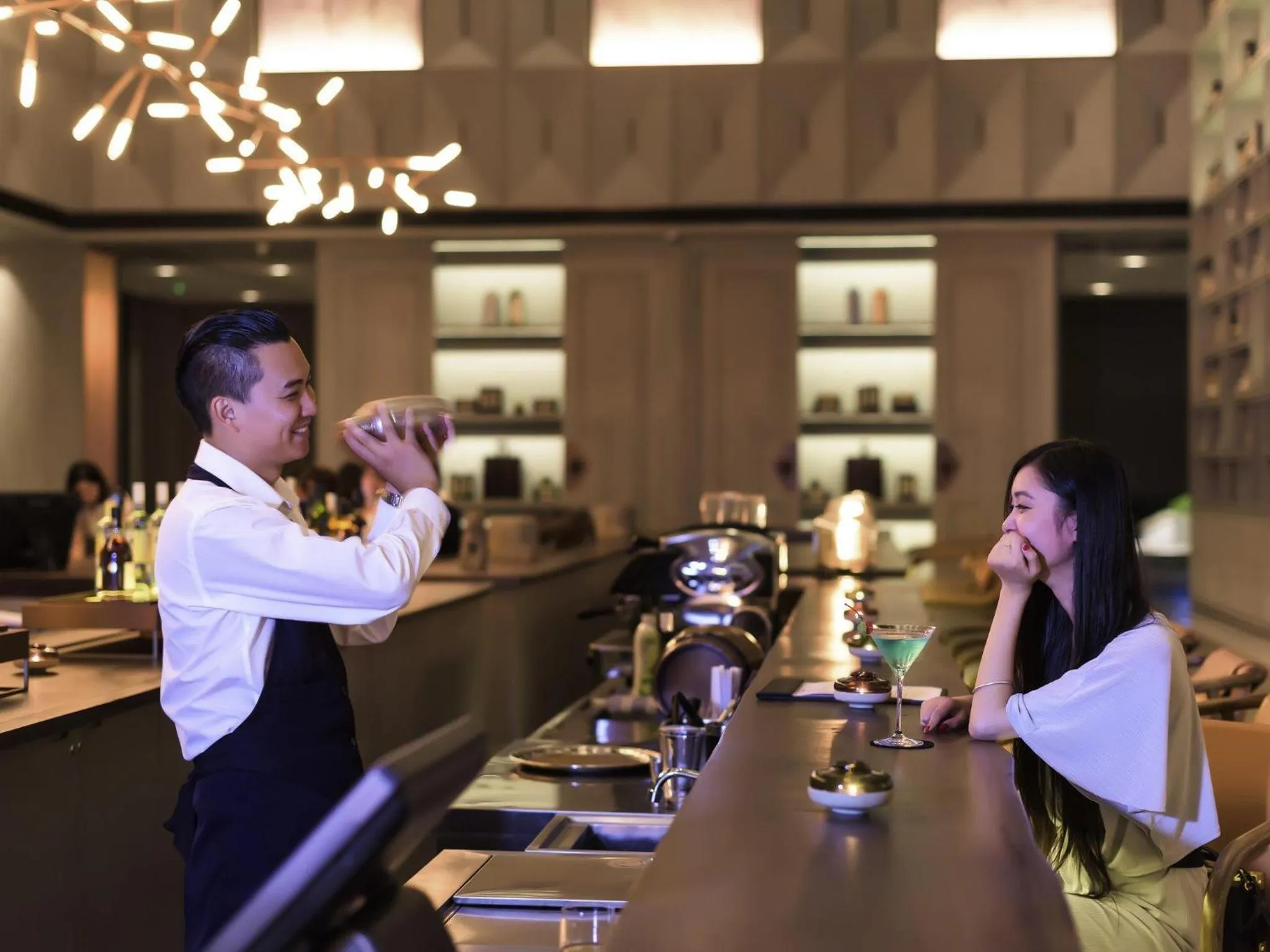 Lounge or bar in Novotel Shanghai Clover