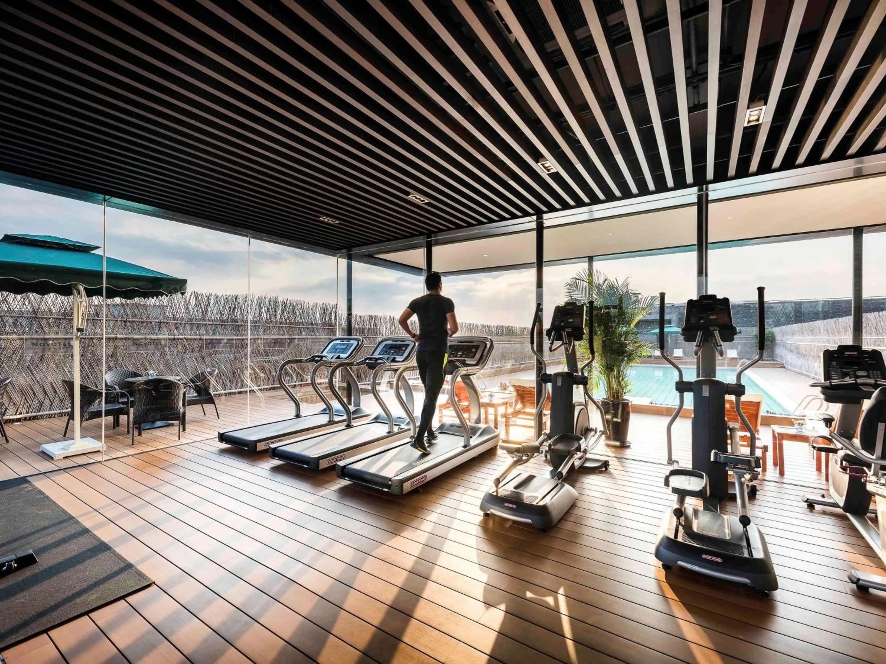 Fitness centre/facilities in Novotel Shanghai Clover