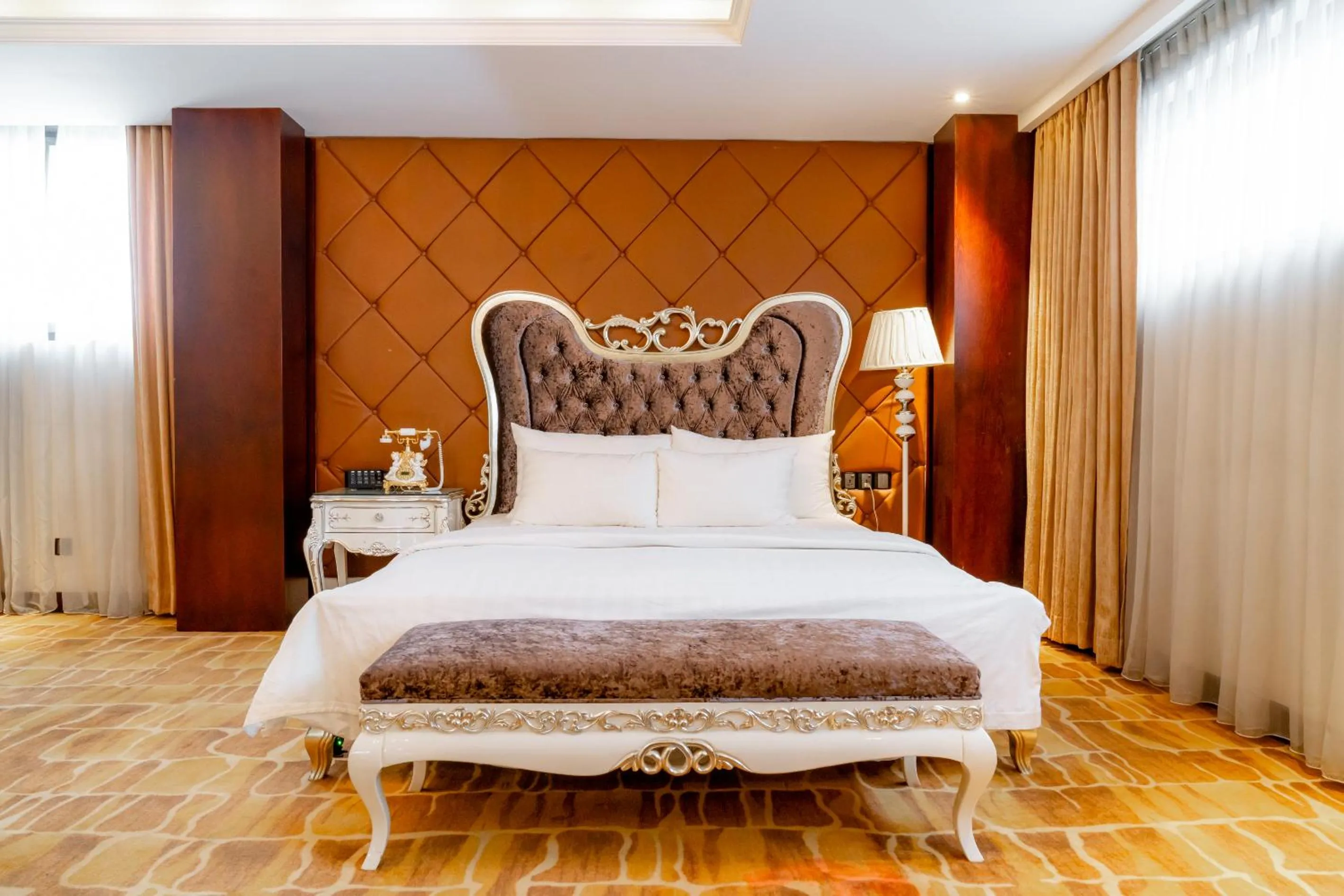 Bed in Hoang Trieu Hotel