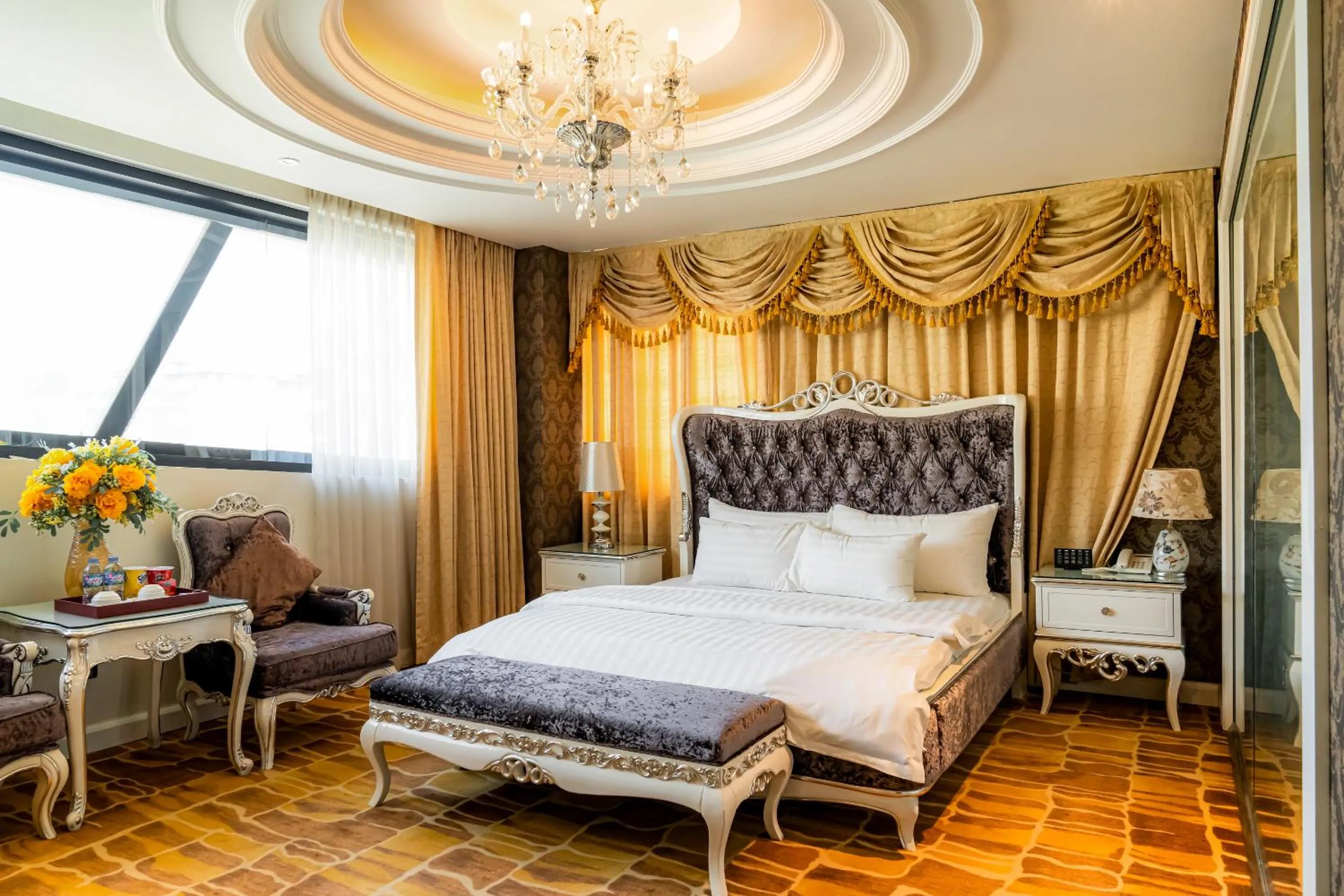 Bed in Hoang Trieu Hotel