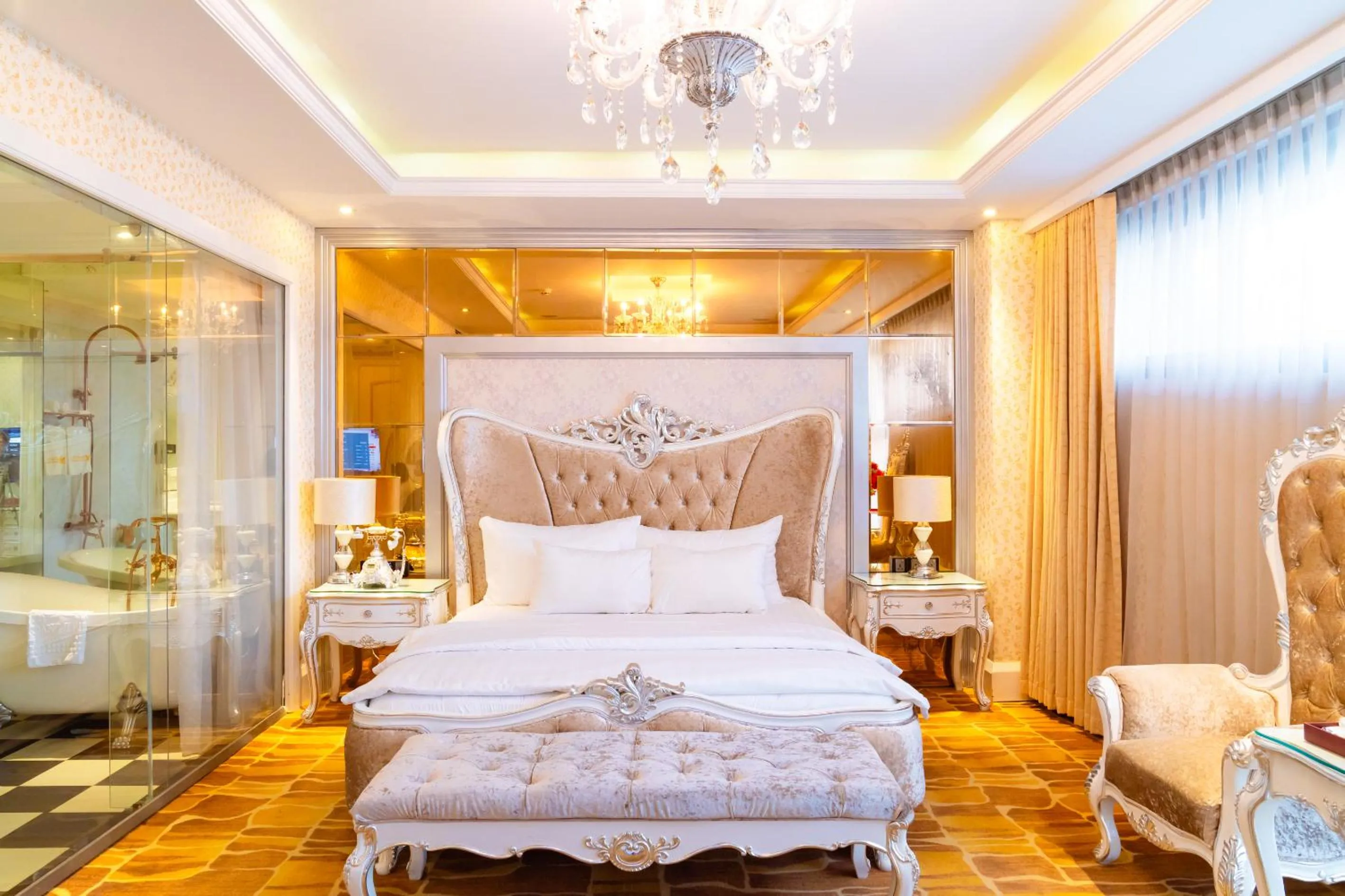 Bed in Hoang Trieu Hotel