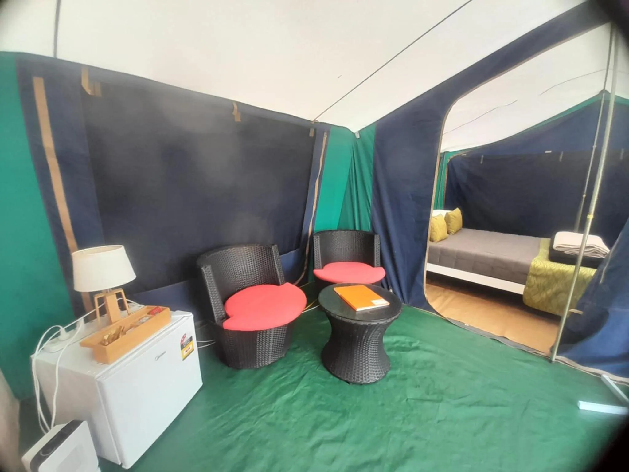 Bed in Leithfield Beach Holiday Park