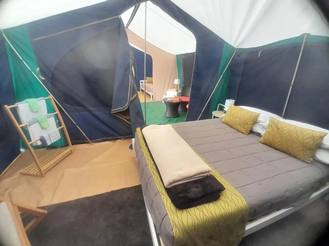 Bed in Leithfield Beach Holiday Park