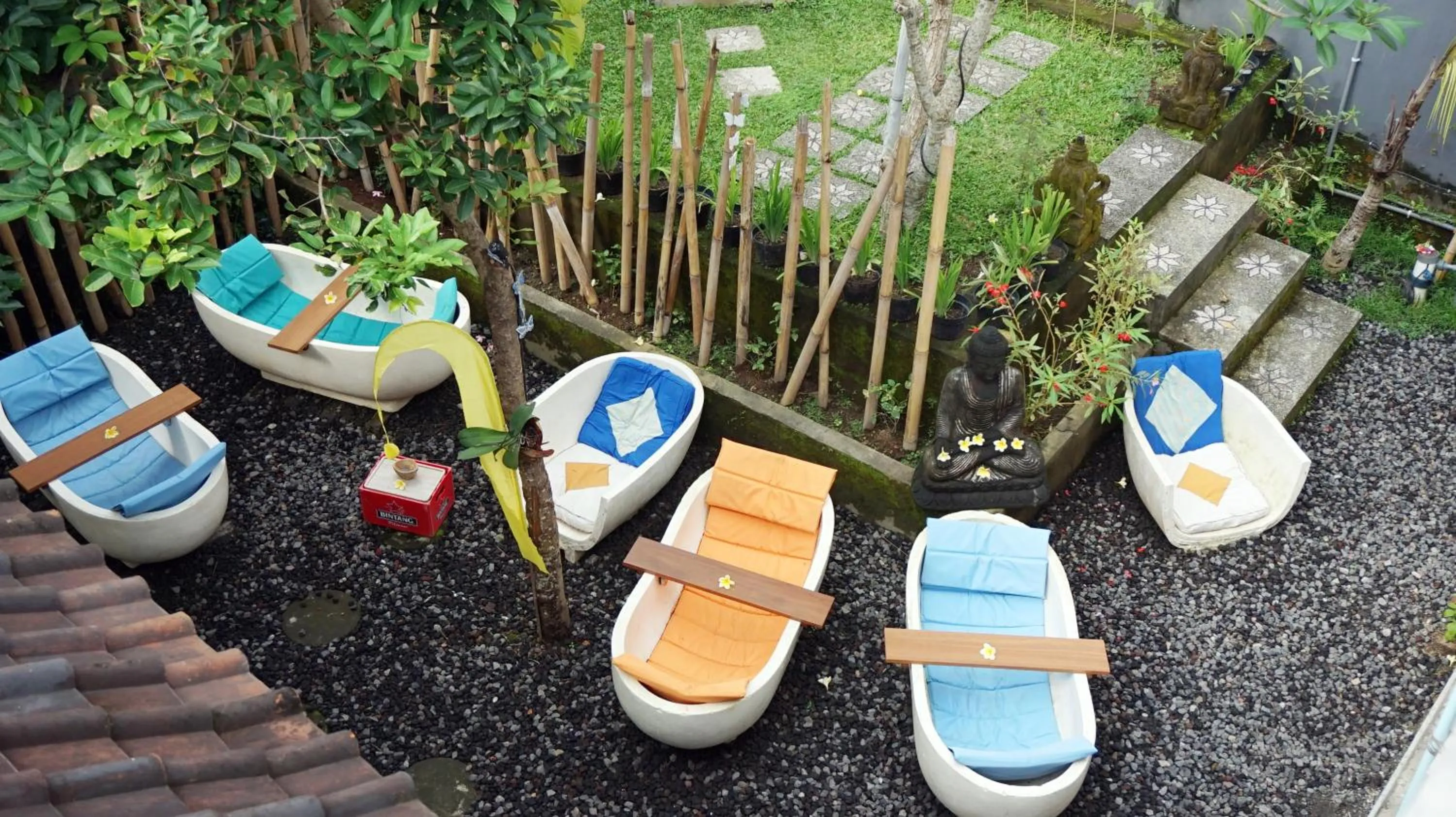 Seating area in NamaStay