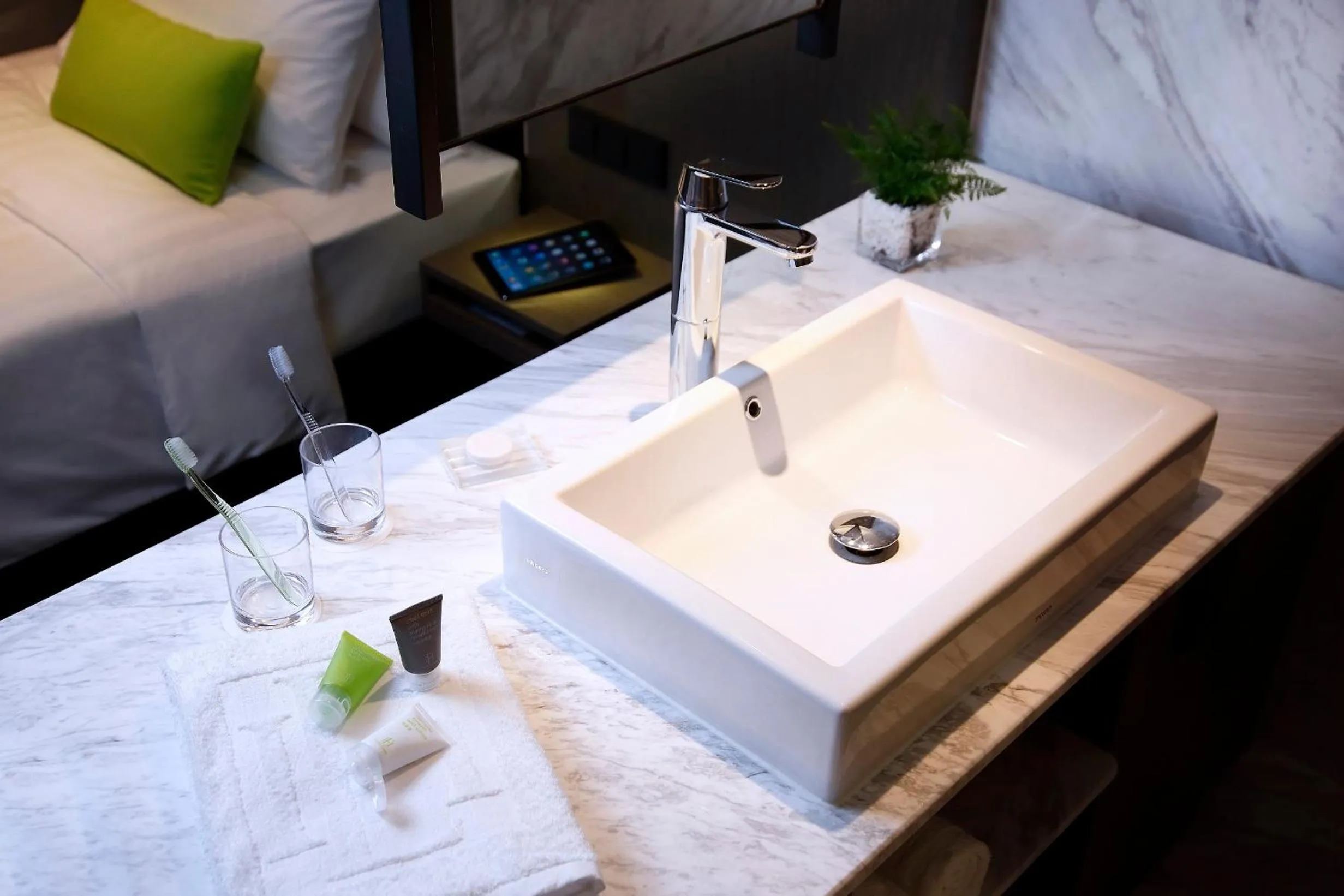 Area and facilities, Bed in Hotel Ease Tsuen Wan