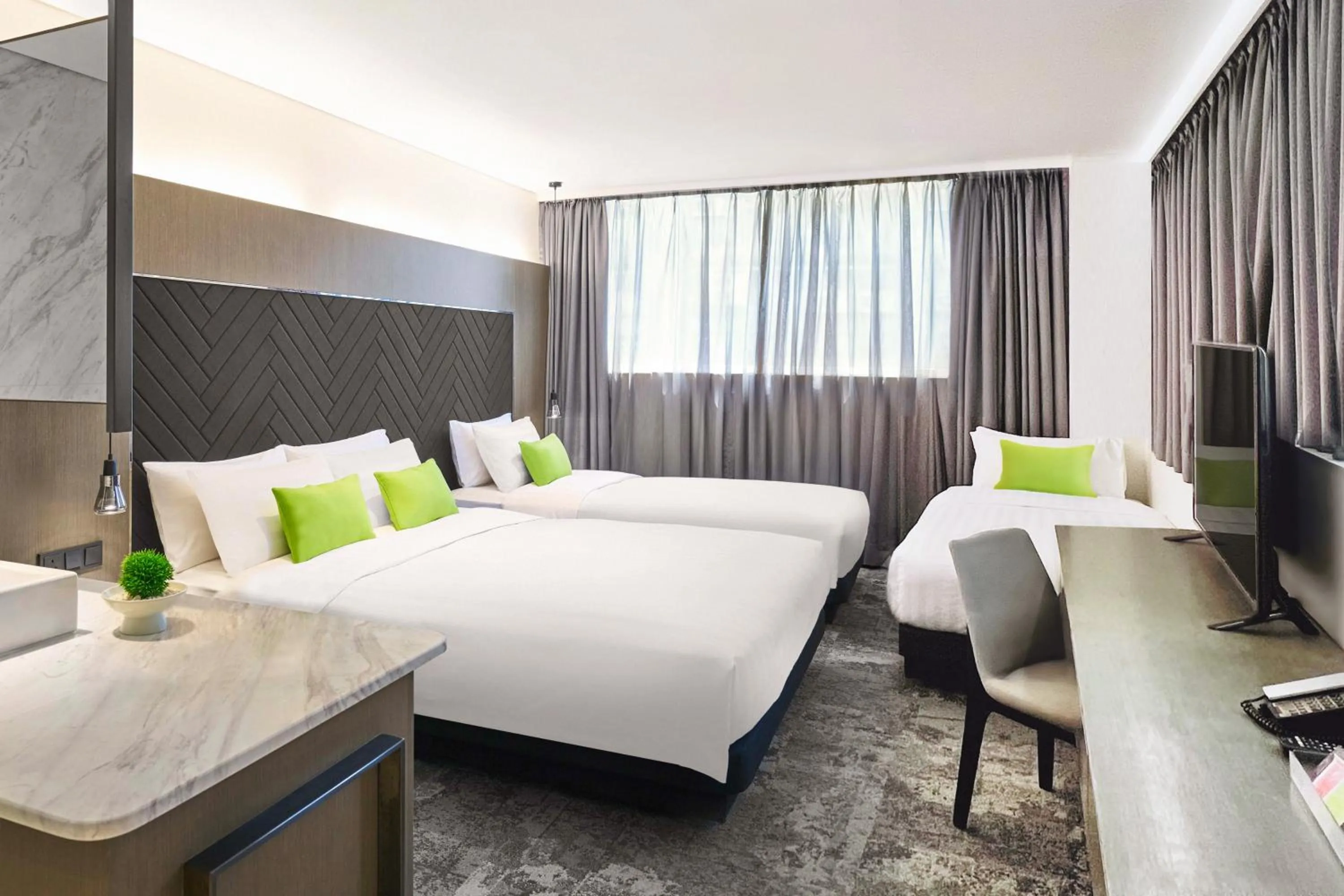 Bed in Hotel Ease Tsuen Wan