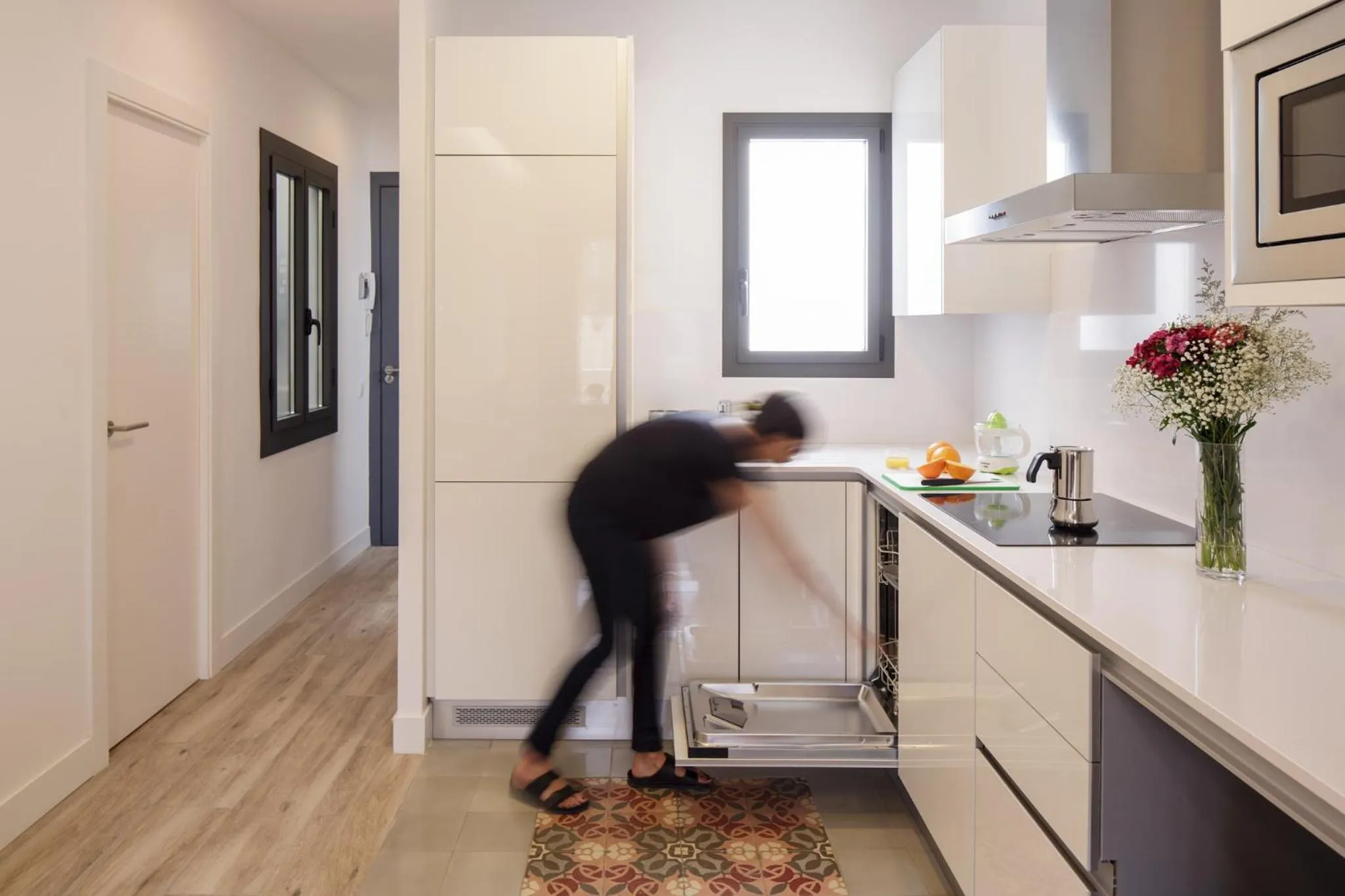 Kitchen or kitchenette in Hotel Sagrada Familia Apartments