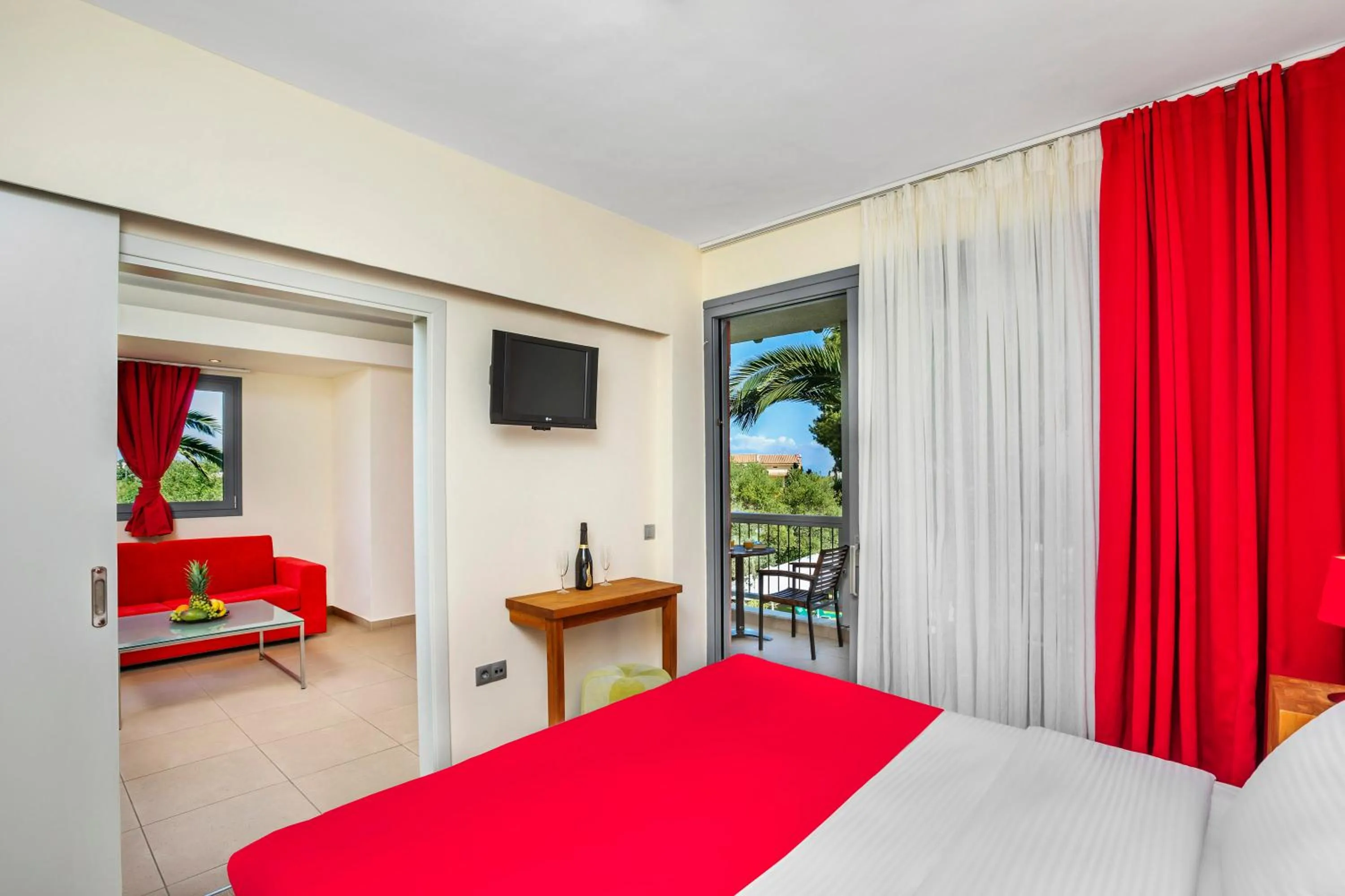 Photo of the whole room, Bed in Hotel Hanioti Village Spa