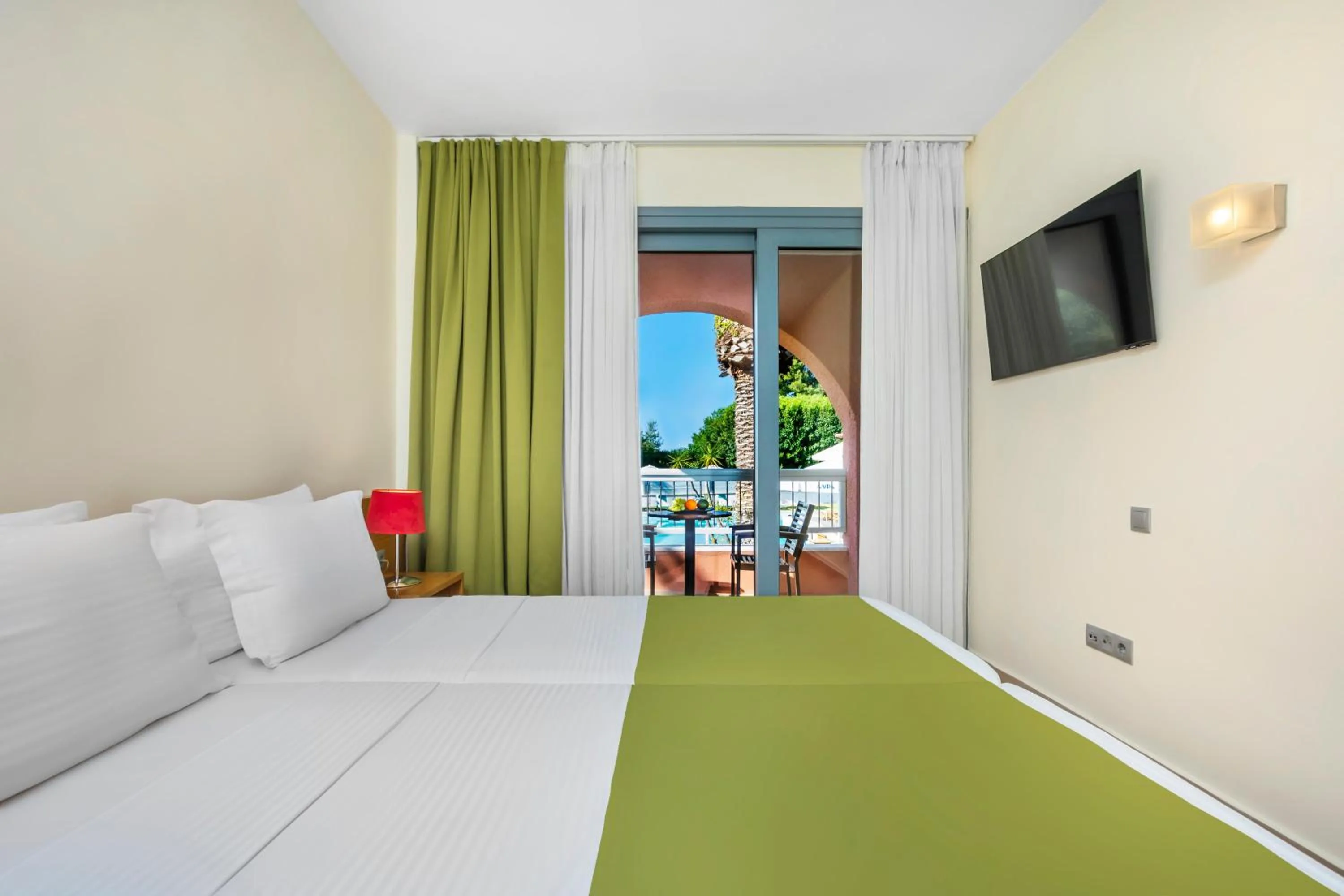 Photo of the whole room, Bed in Hotel Hanioti Village Spa