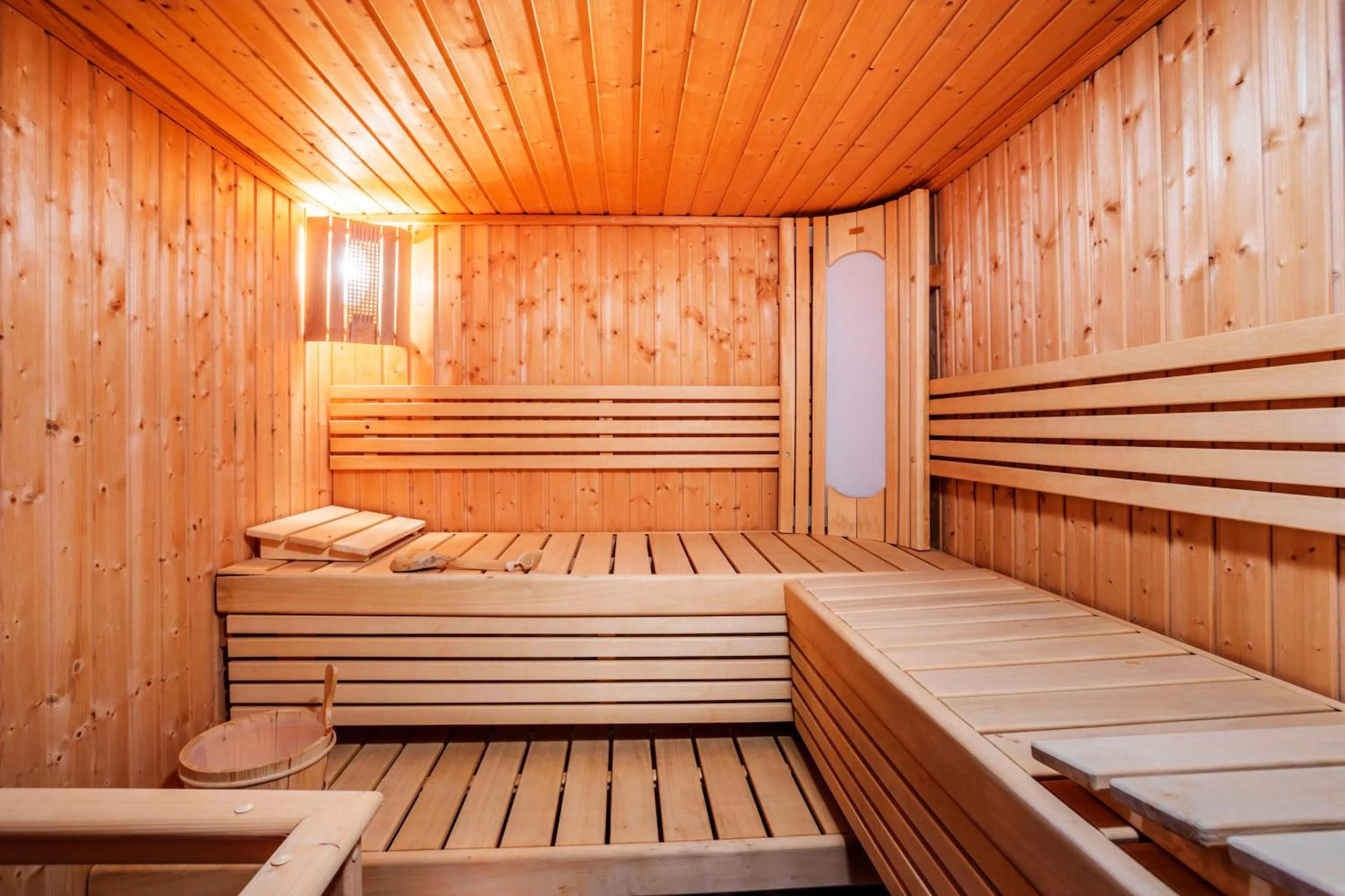 Sauna in Hotel Hanioti Village Spa