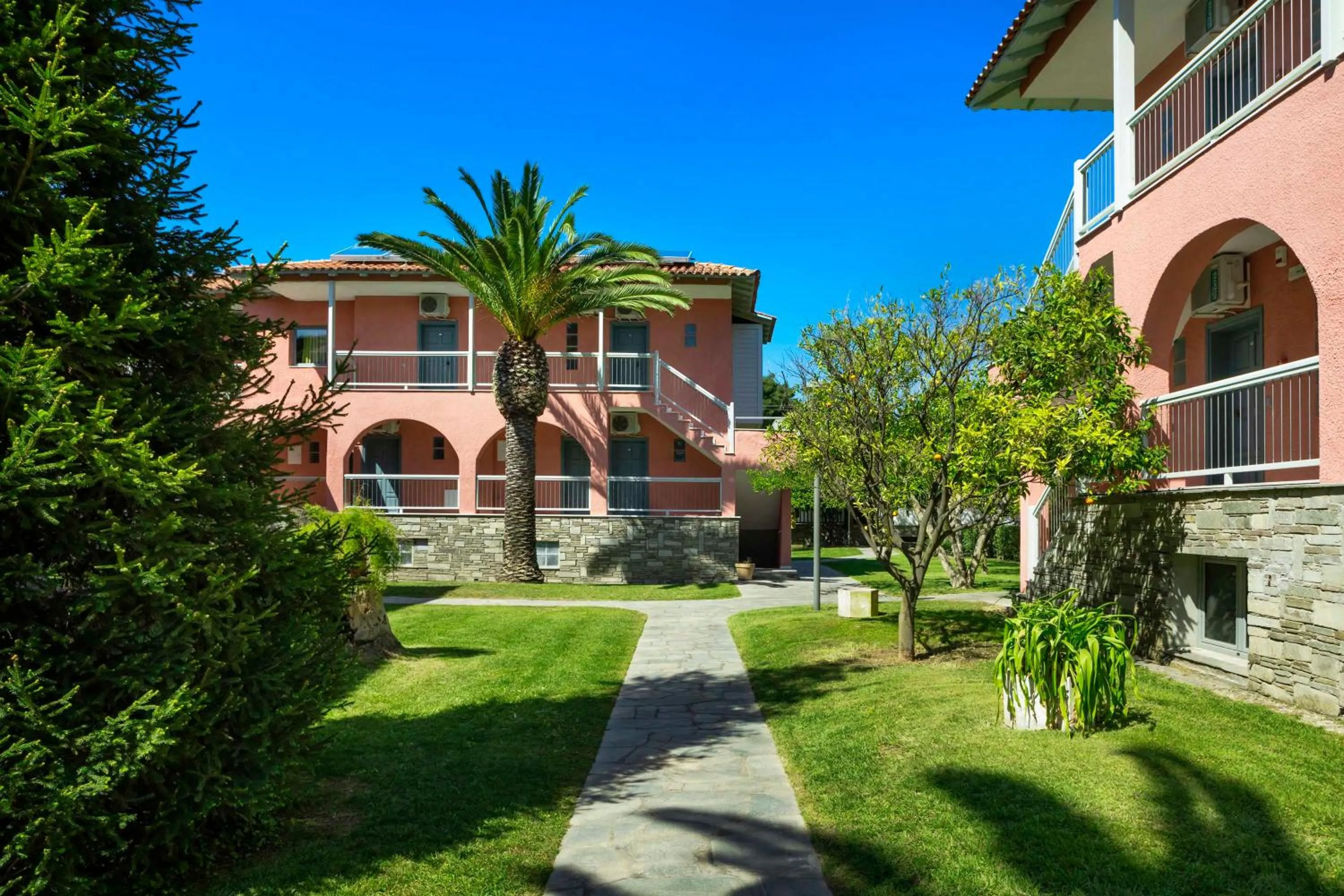 Property building in Hotel Hanioti Village Spa