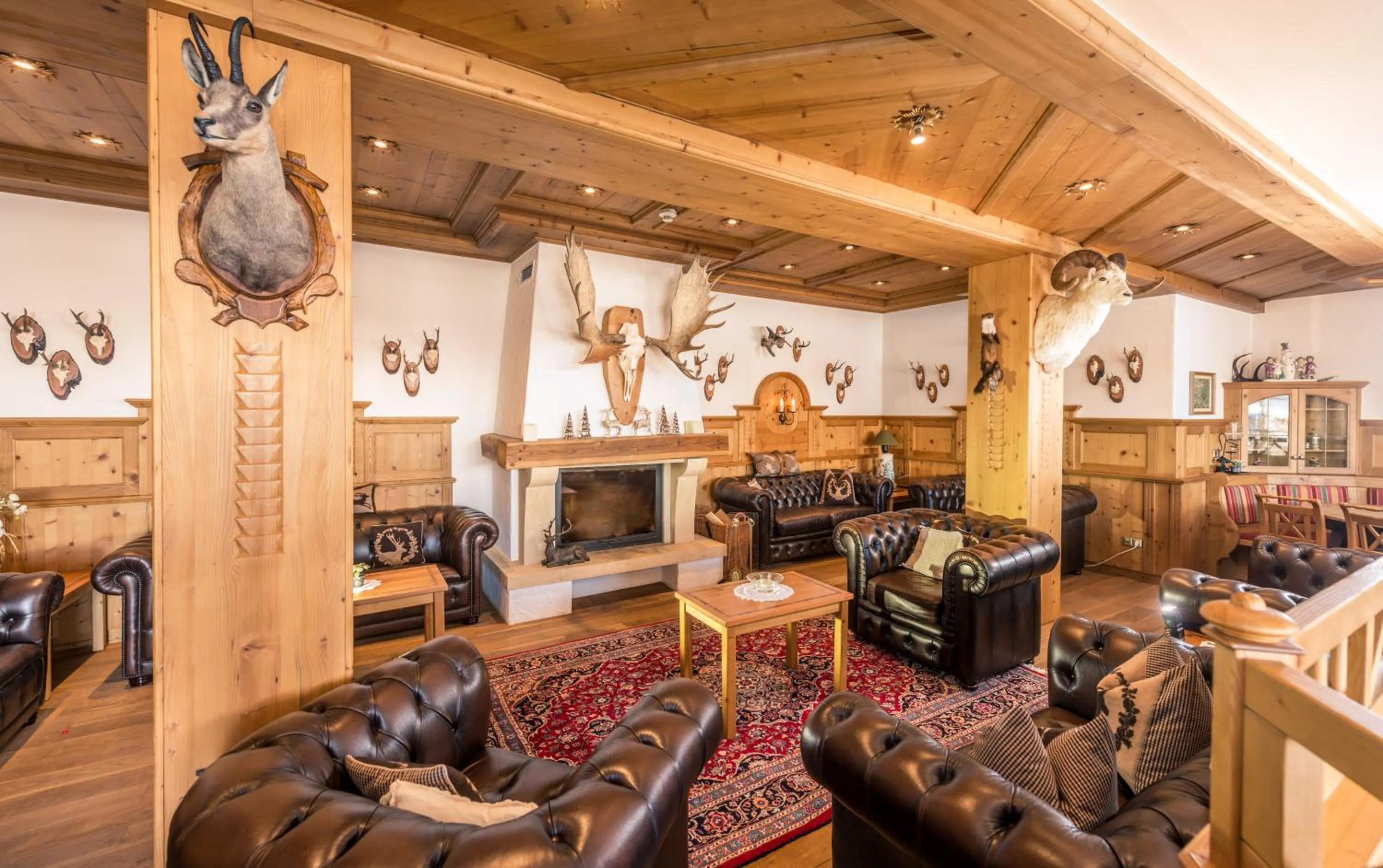 Communal lounge/ TV room in Hotel Almschlössl & Schrotteralm